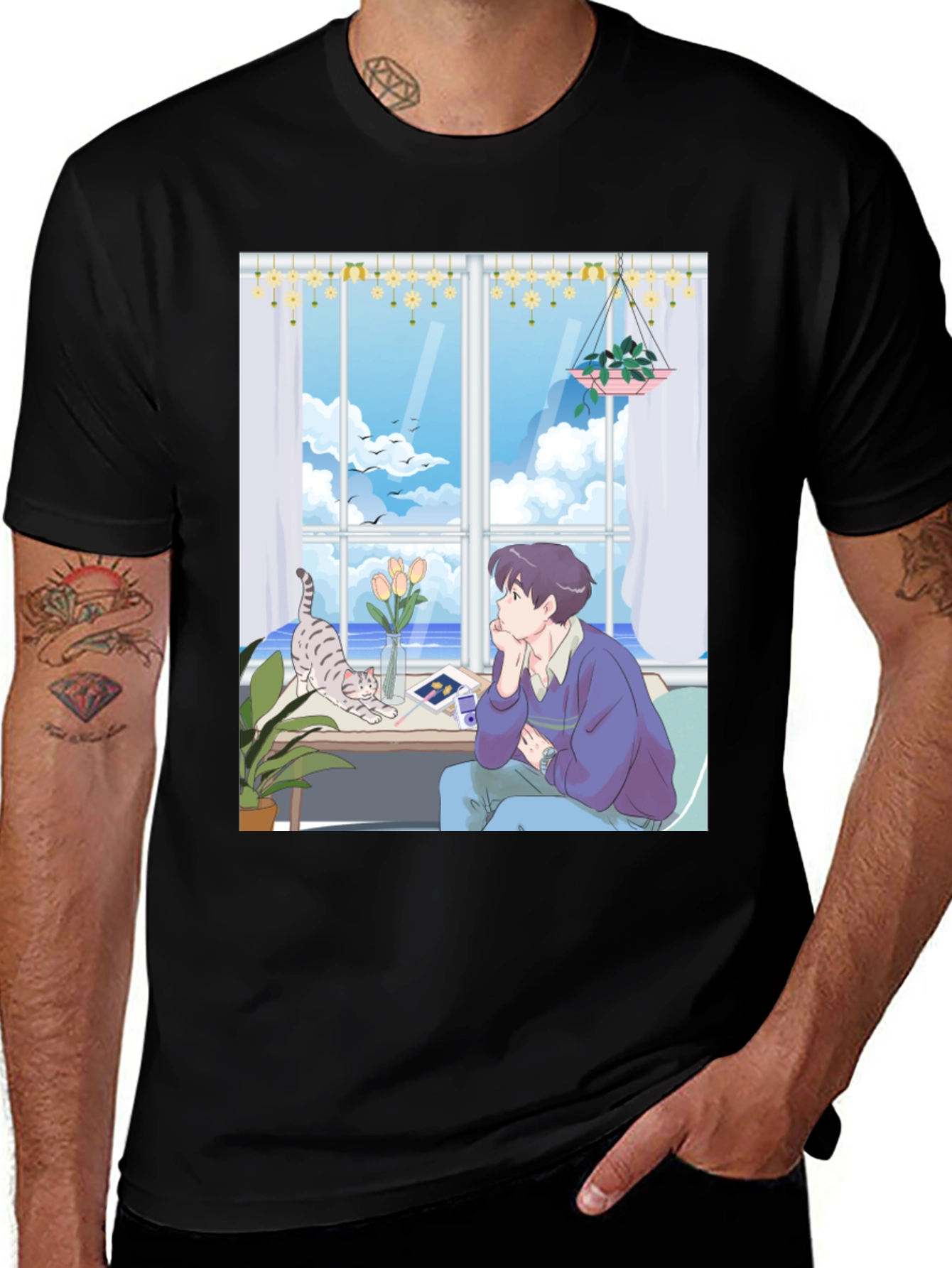Variant 3 of Anime Style Graphic Tee