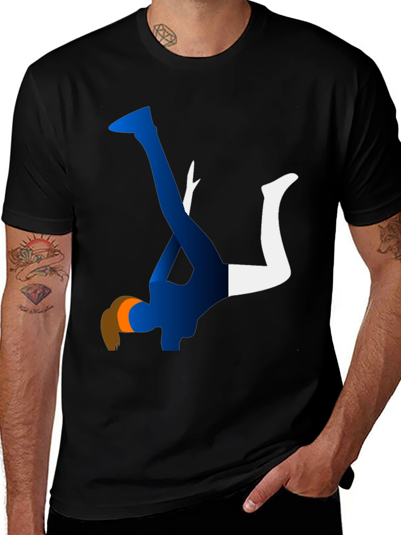 Variant 5 of Abstract Dancer Graphic Tee - Modern Art Shirt