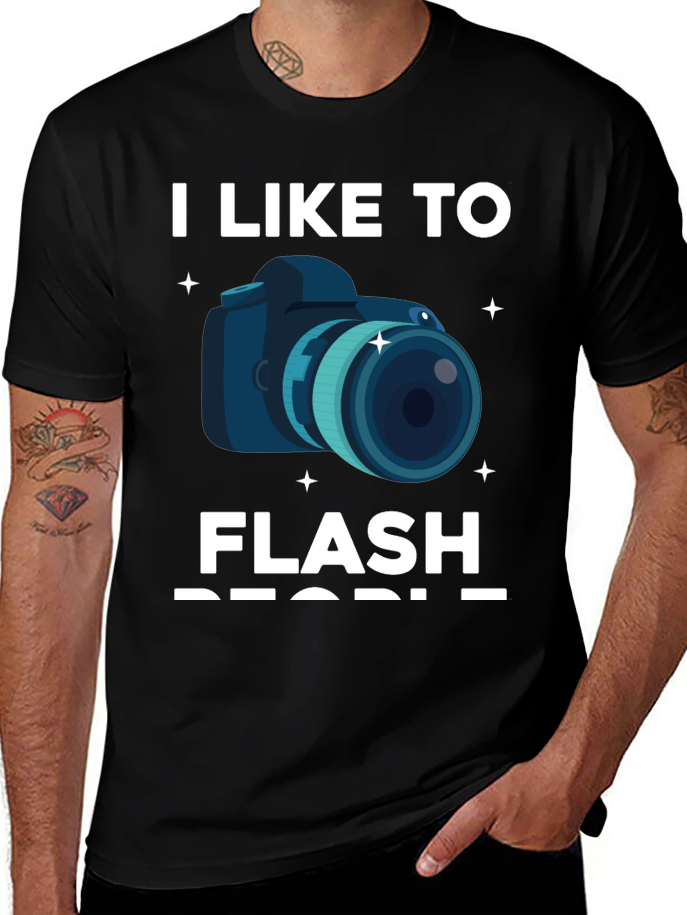 Variant 30 of I Like To Flash People Graphic T-Shirt