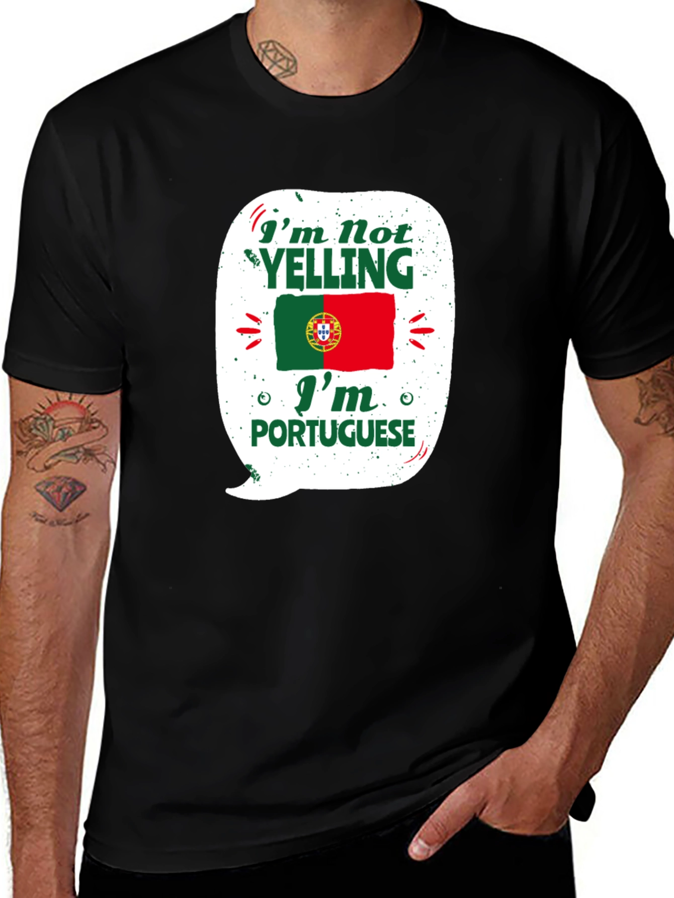 Portuguese Pride T-Shirt - I'm Not Yelling