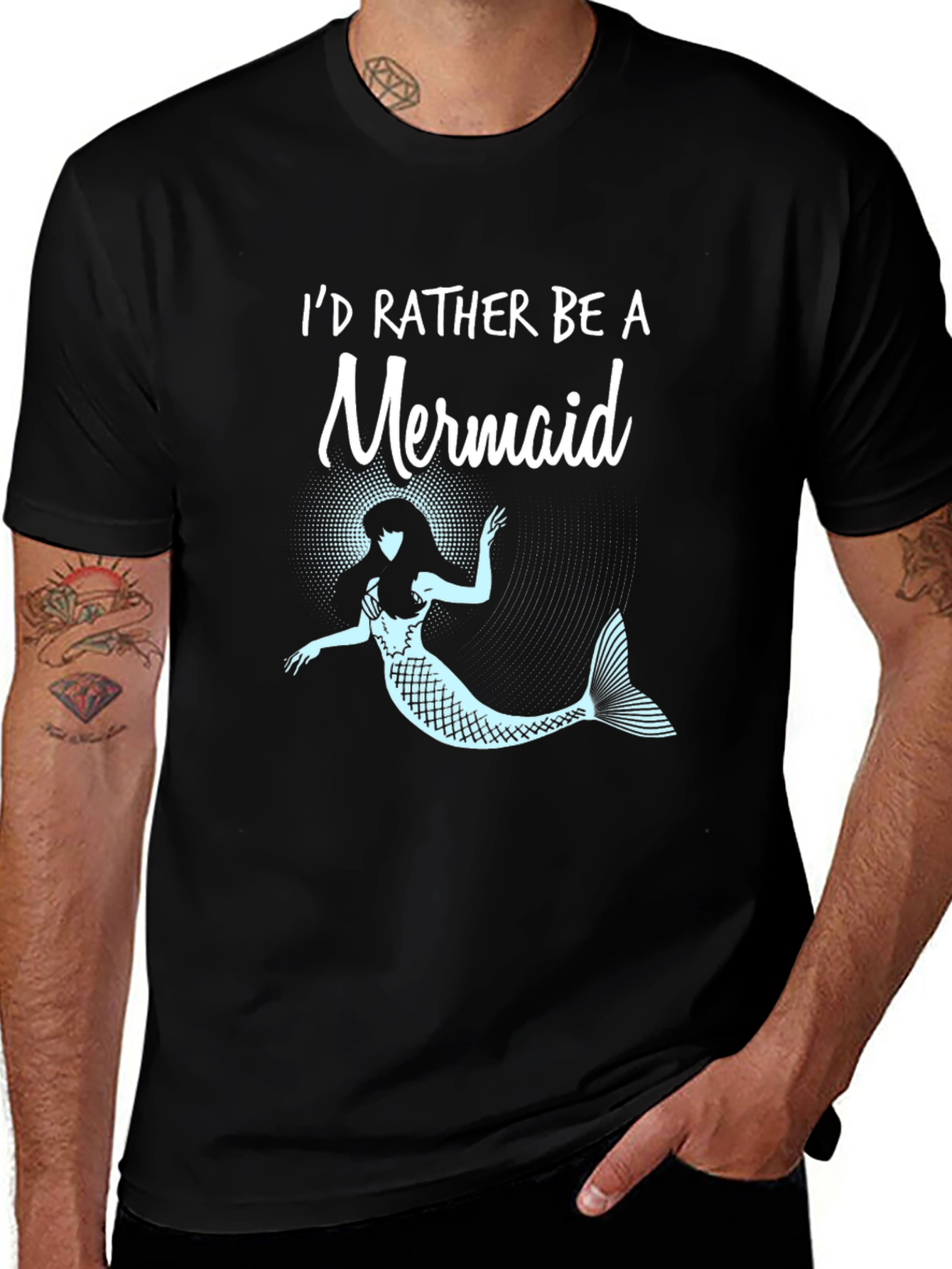 Variant 17 of I'd Rather Be a Mermaid T-Shirt