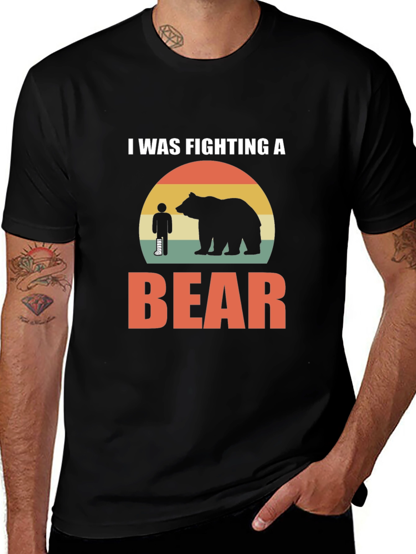 Variant 27 of Fighting A Bear T-Shirt
