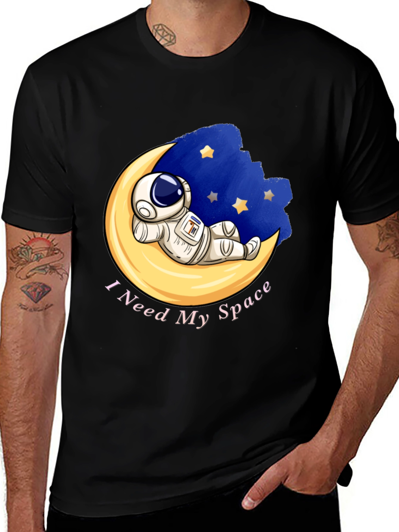 Variant 21 of I Need My Space Astronaut Graphic T-Shirt
