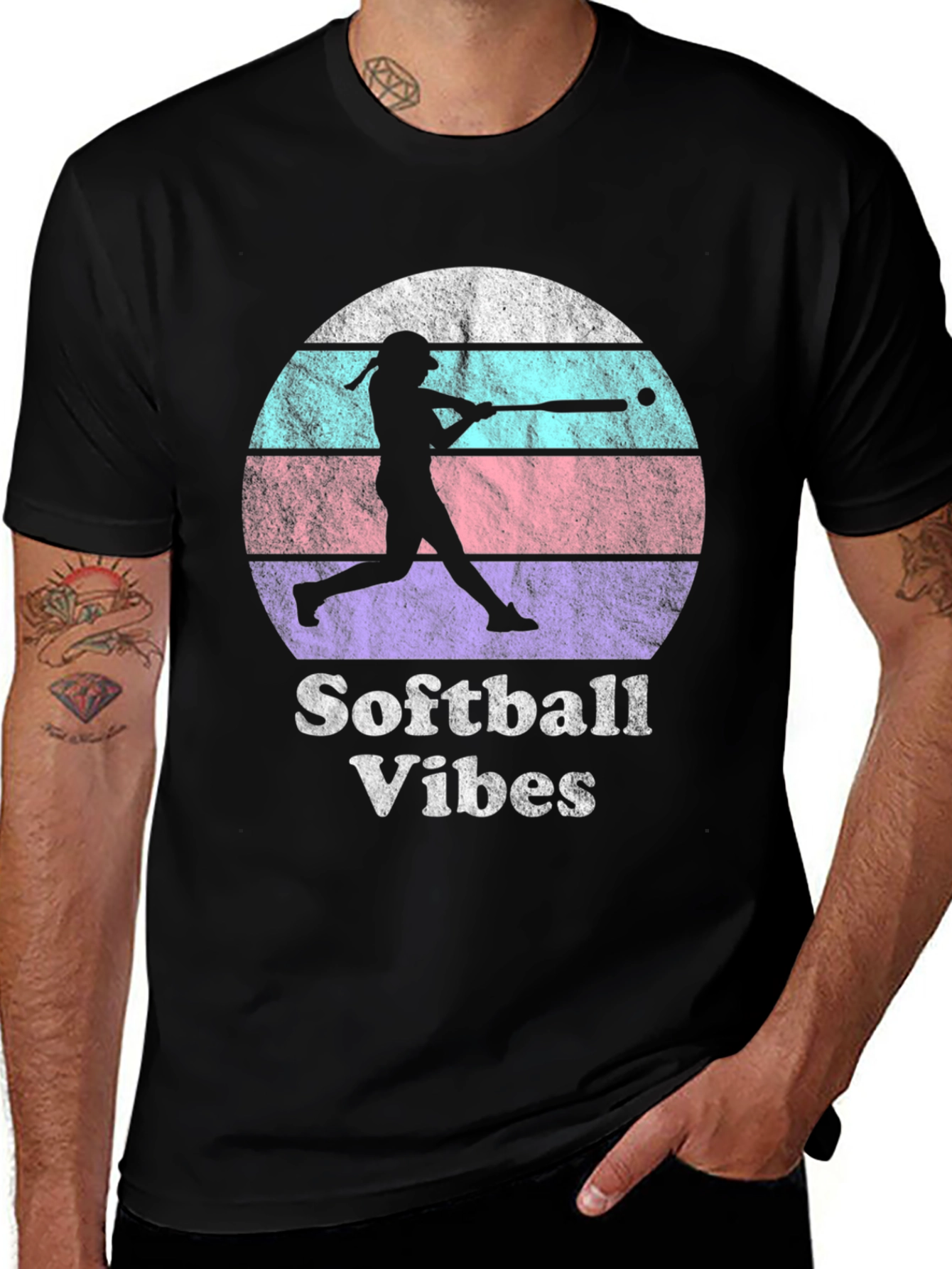 Variant 29 of Softball Vibes Graphic Tee