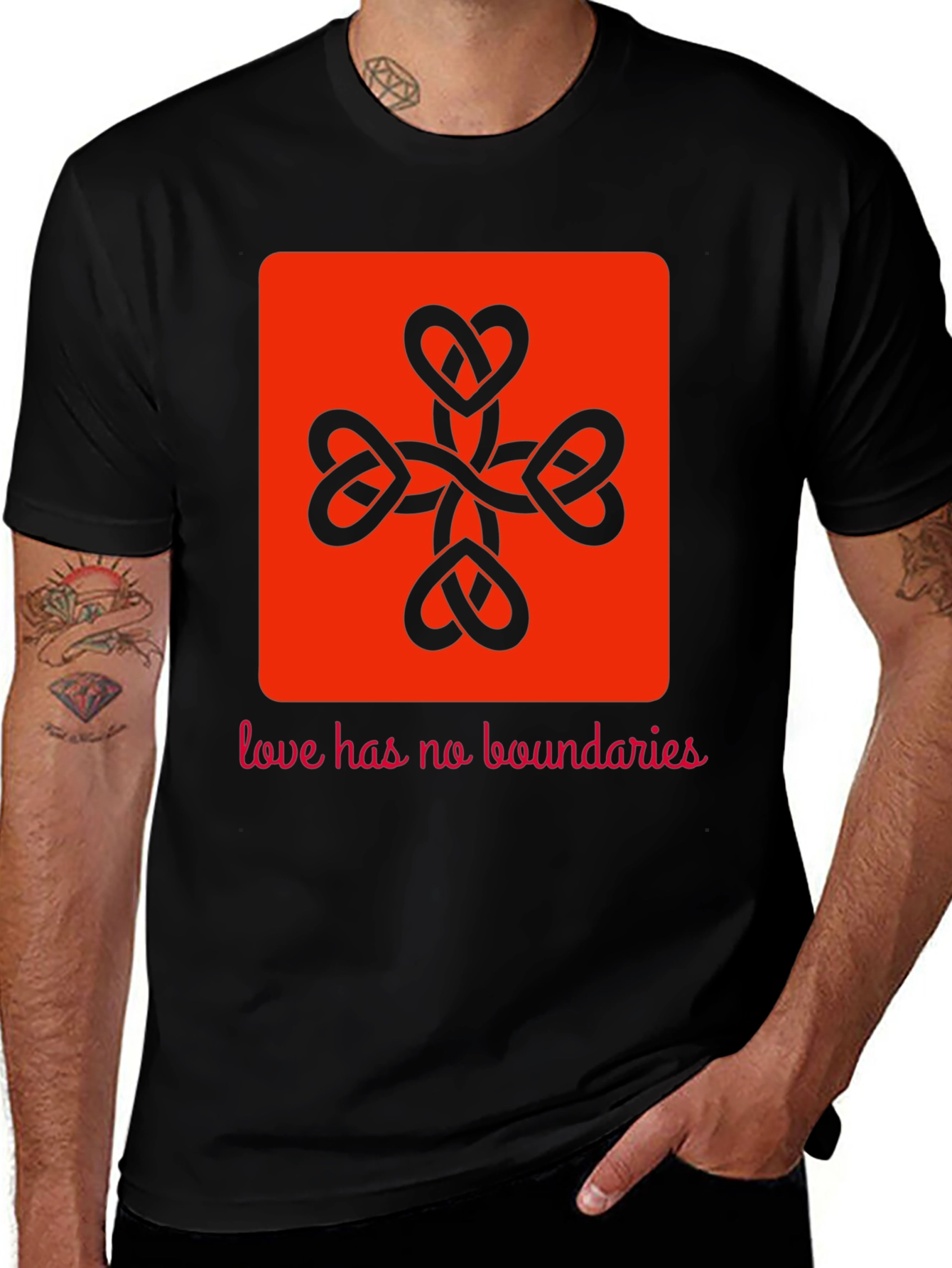 Variant 21 of Heart Knot Graphic Tee - Love Has No Boundaries