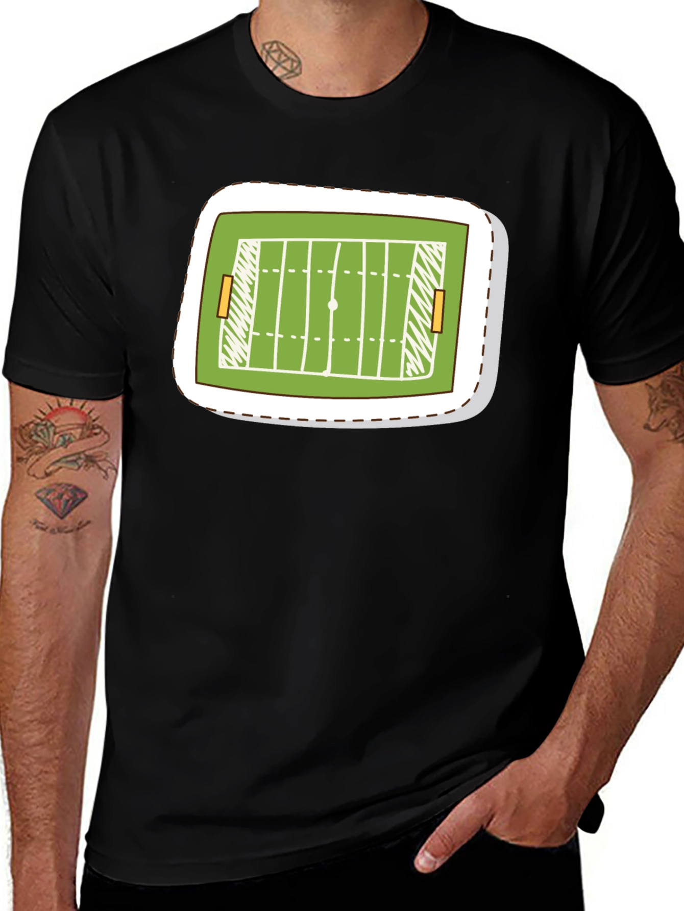 Variant 6 of Football Field T-Shirt - Touchdown Style!