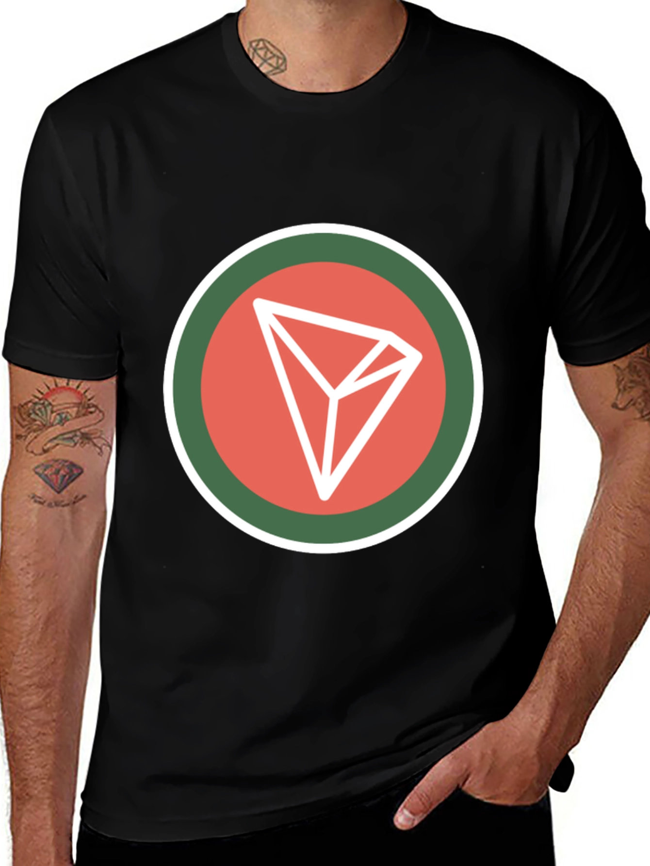 Tron Crypto Logo Black T-Shirt