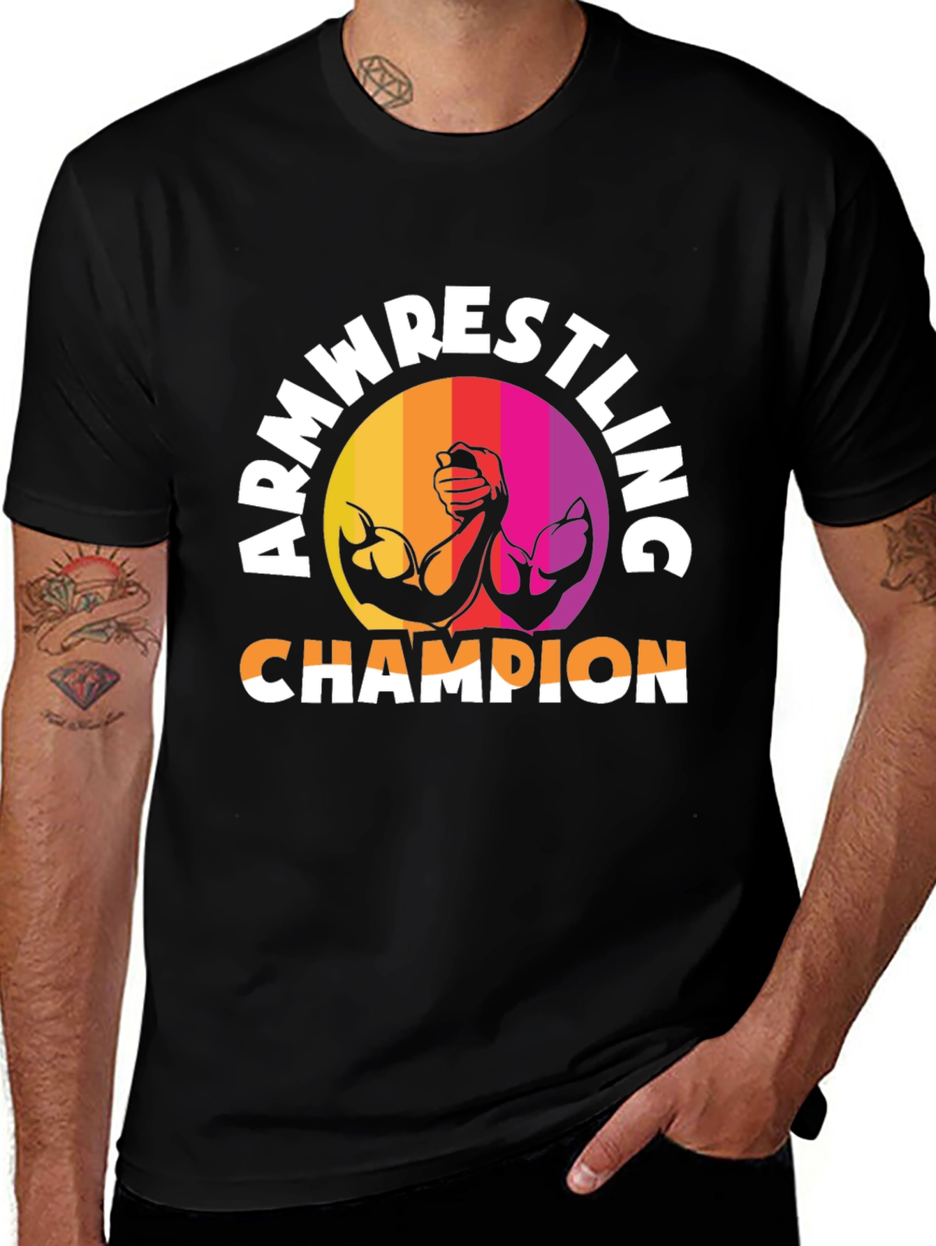 Variant 26 of Arm Wrestling Champion Graphic T-Shirt