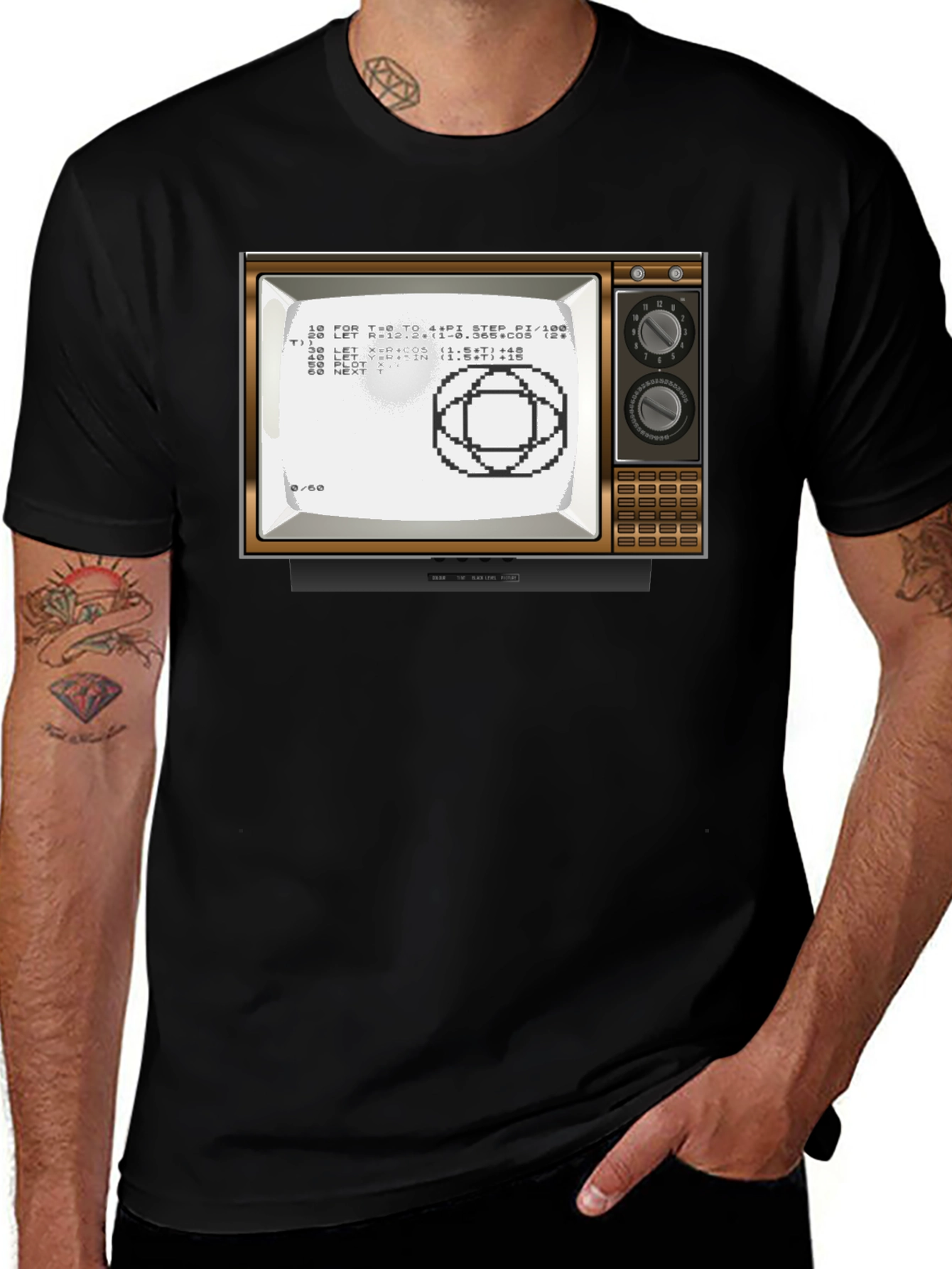Variant 21 of Retro Computer TV Graphic Tee - Programmer Shirt