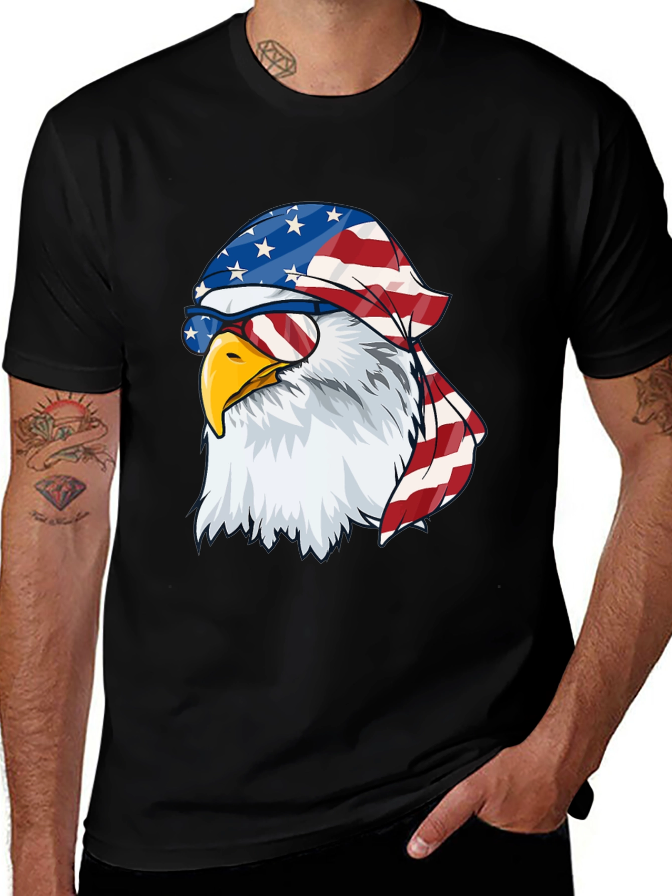 Variant 12 of American Eagle Flag Graphic T-Shirt