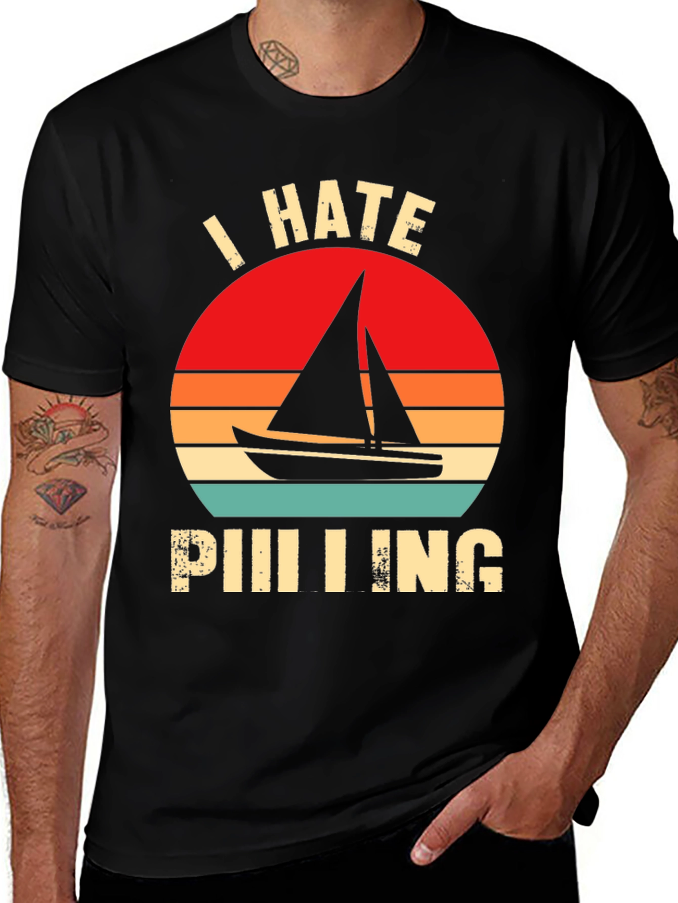 Variant 11 of I Hate Sailing T-Shirt - Funny Nautical Tee