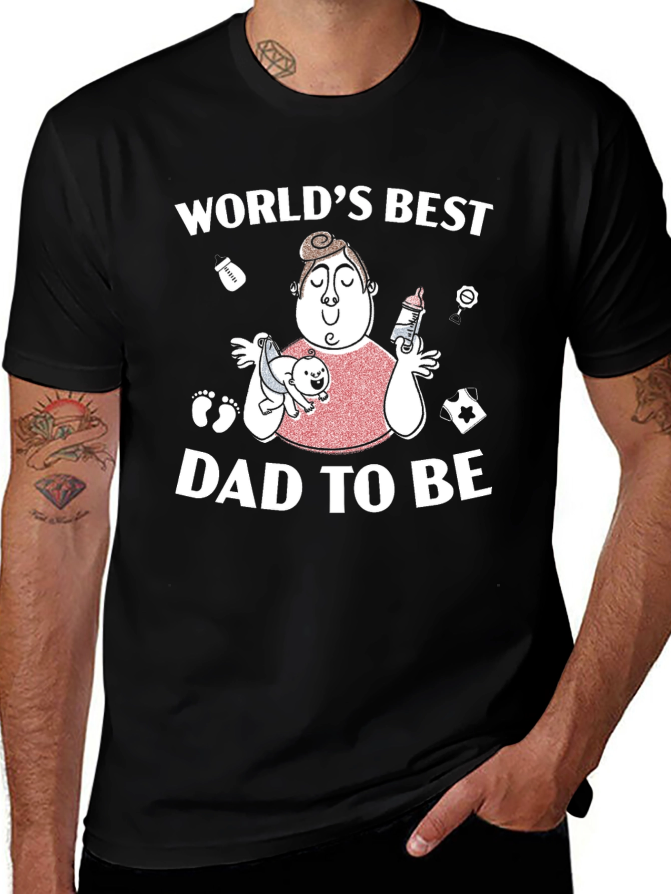 World's Best Dad To Be T-Shirt, New Dad Gift
