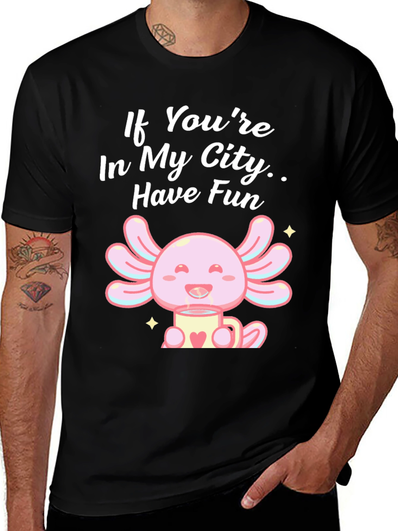Variant 15 of Axolotl in My City T-Shirt