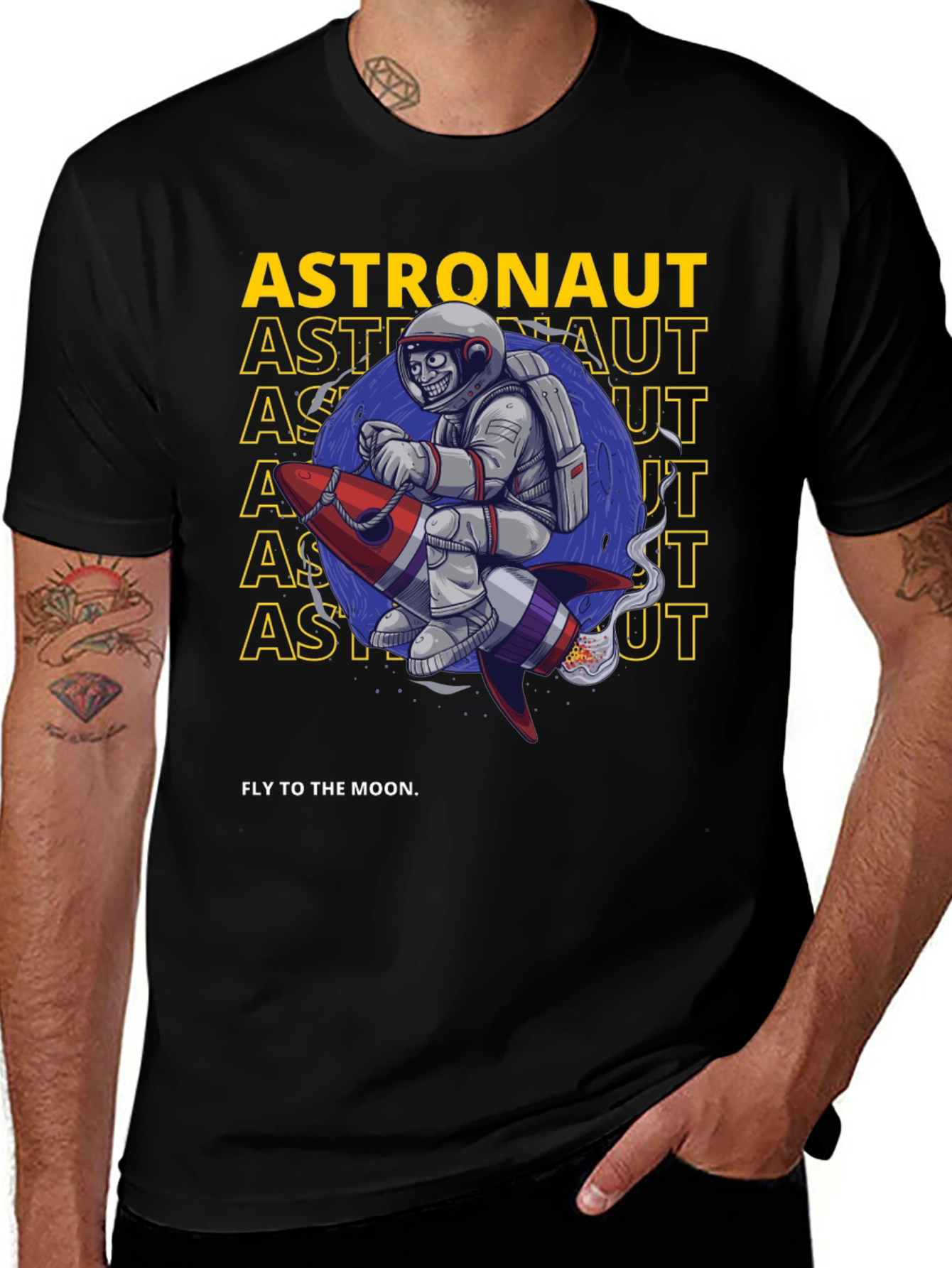 Variant 13 of Astronaut Fly to the Moon T-Shirt