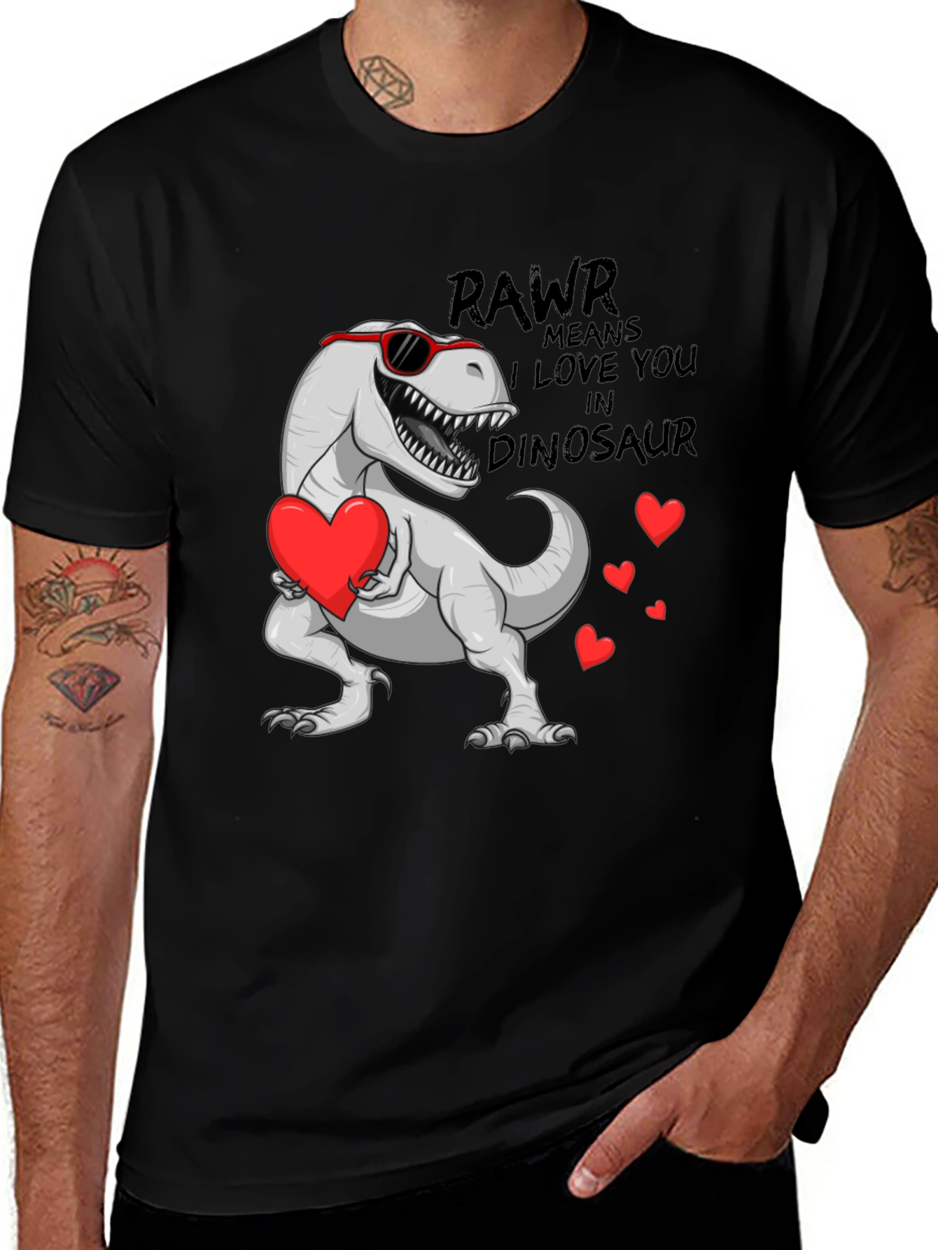 Variant 29 of Rawr Means I Love You Dinosaur Valentine's Day T-Shirt