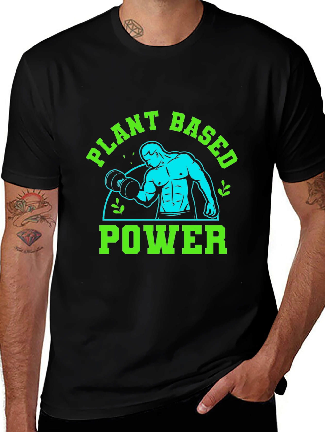 Plant Based Power T-Shirt - Vegan Fitness