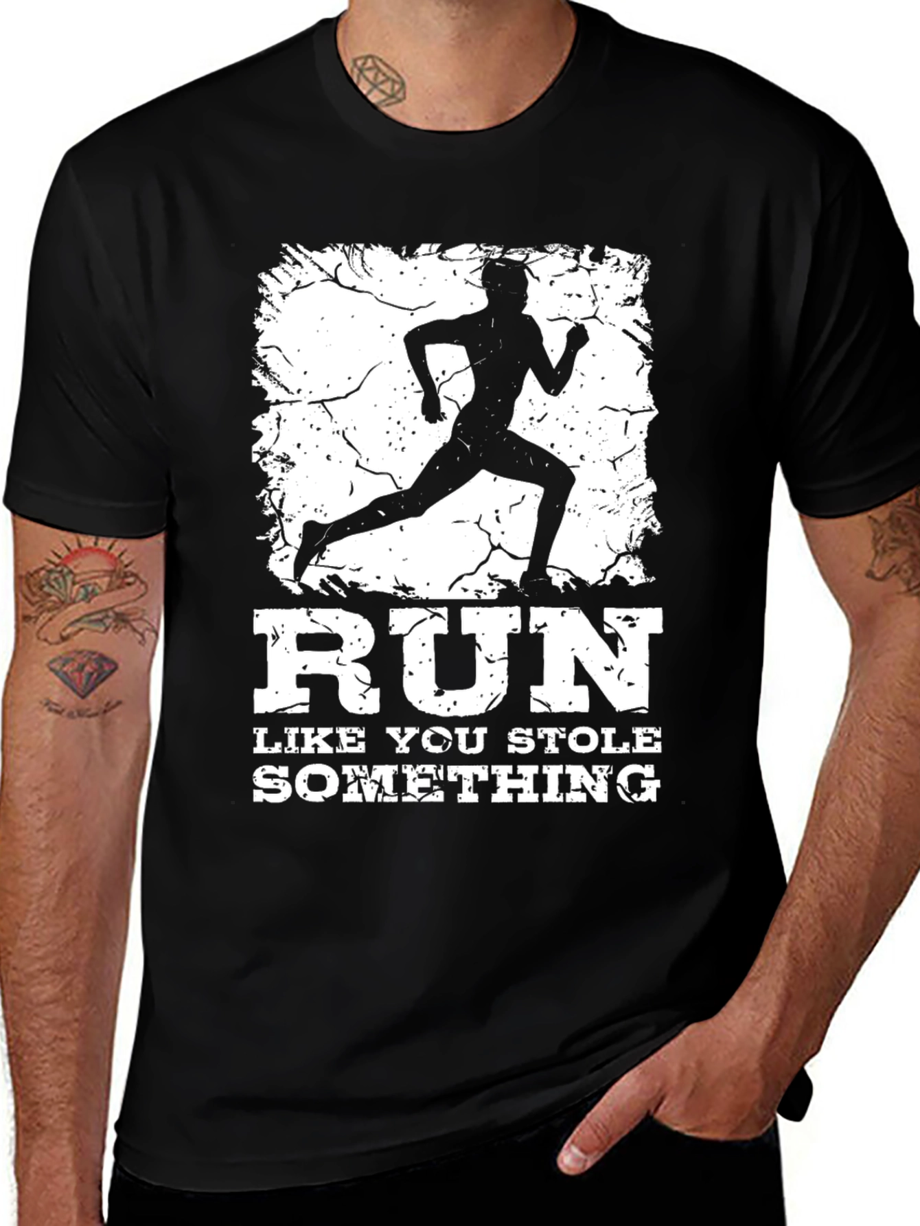 Variant 26 of Run Like You Stole Something Men's T-Shirt