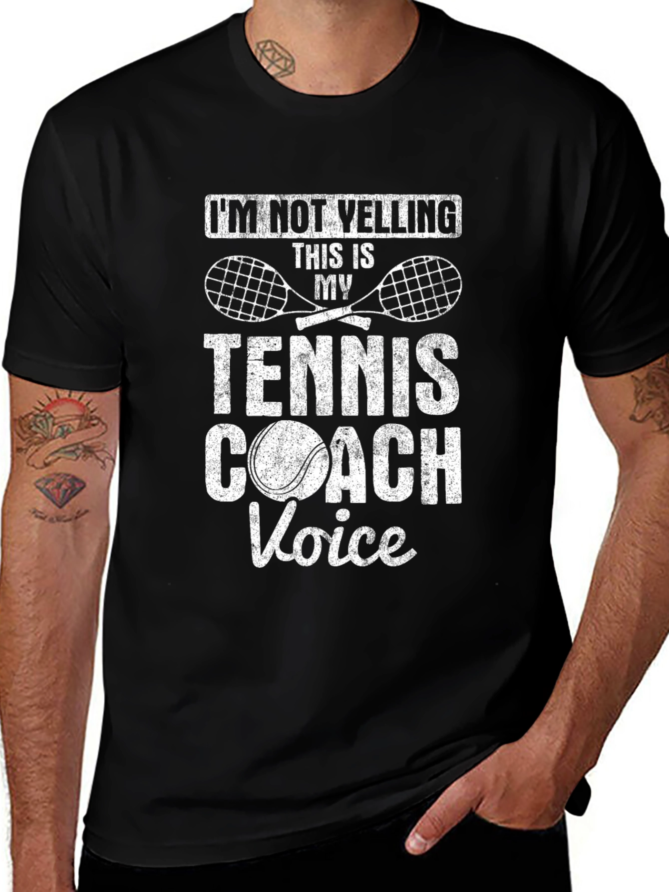 Variant 9 of Tennis Coach Voice Graphic Tee