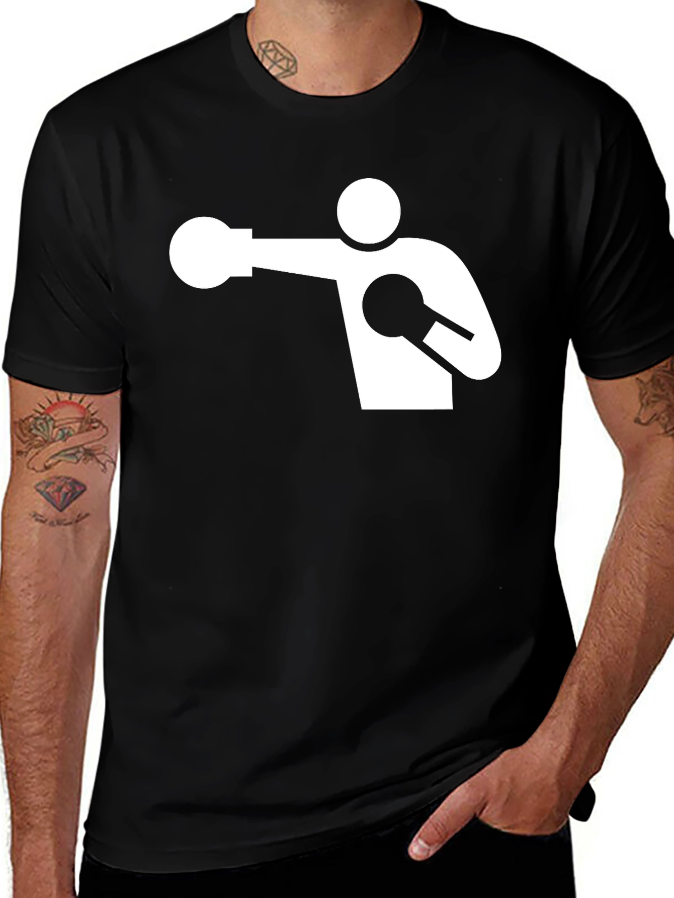 Variant 11 of Boxer Silhouette Graphic Tee - Punch Out Style