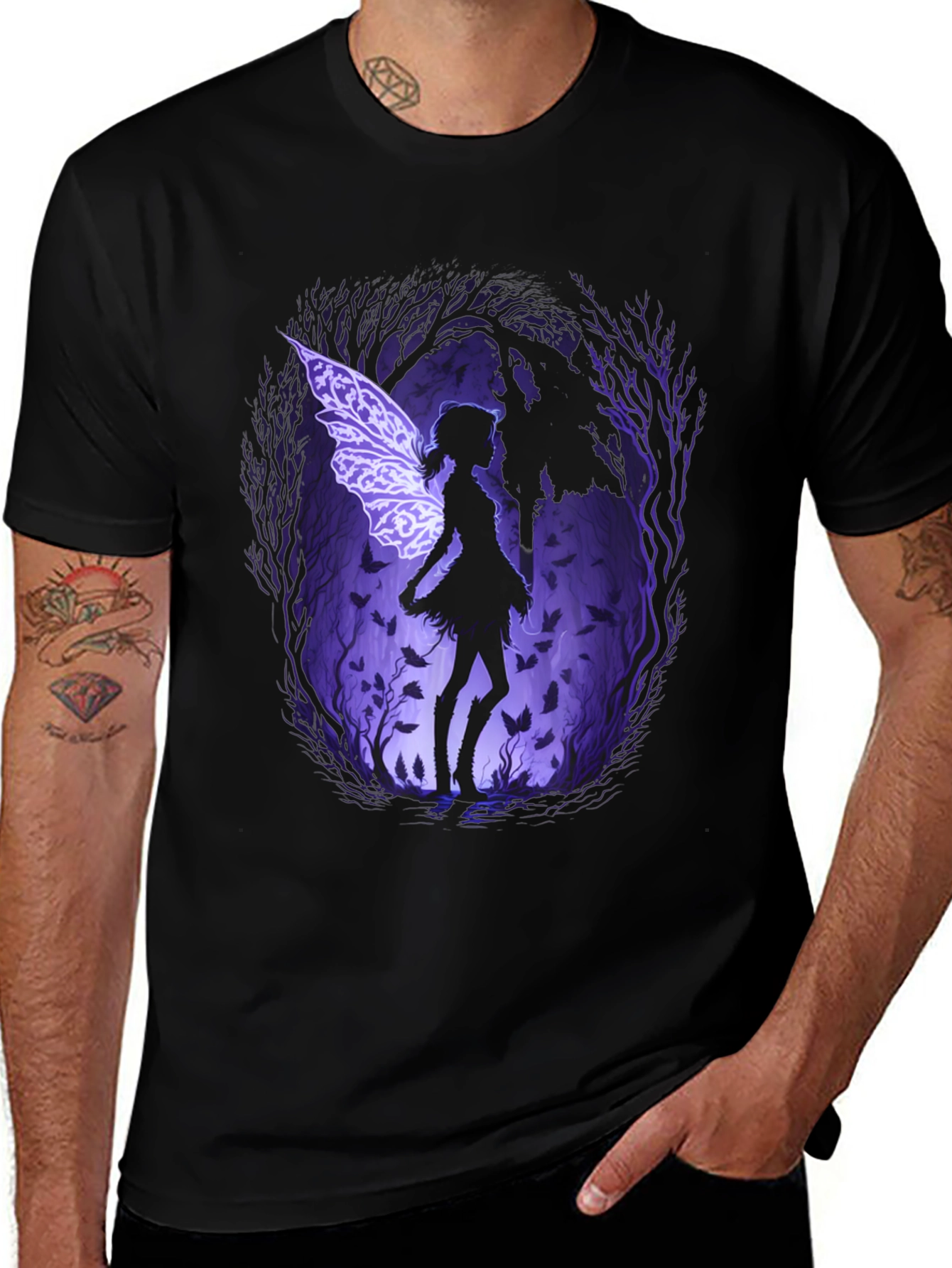 Variant 17 of Enchanted Fairy T-Shirt - Whimsical Forest Design
