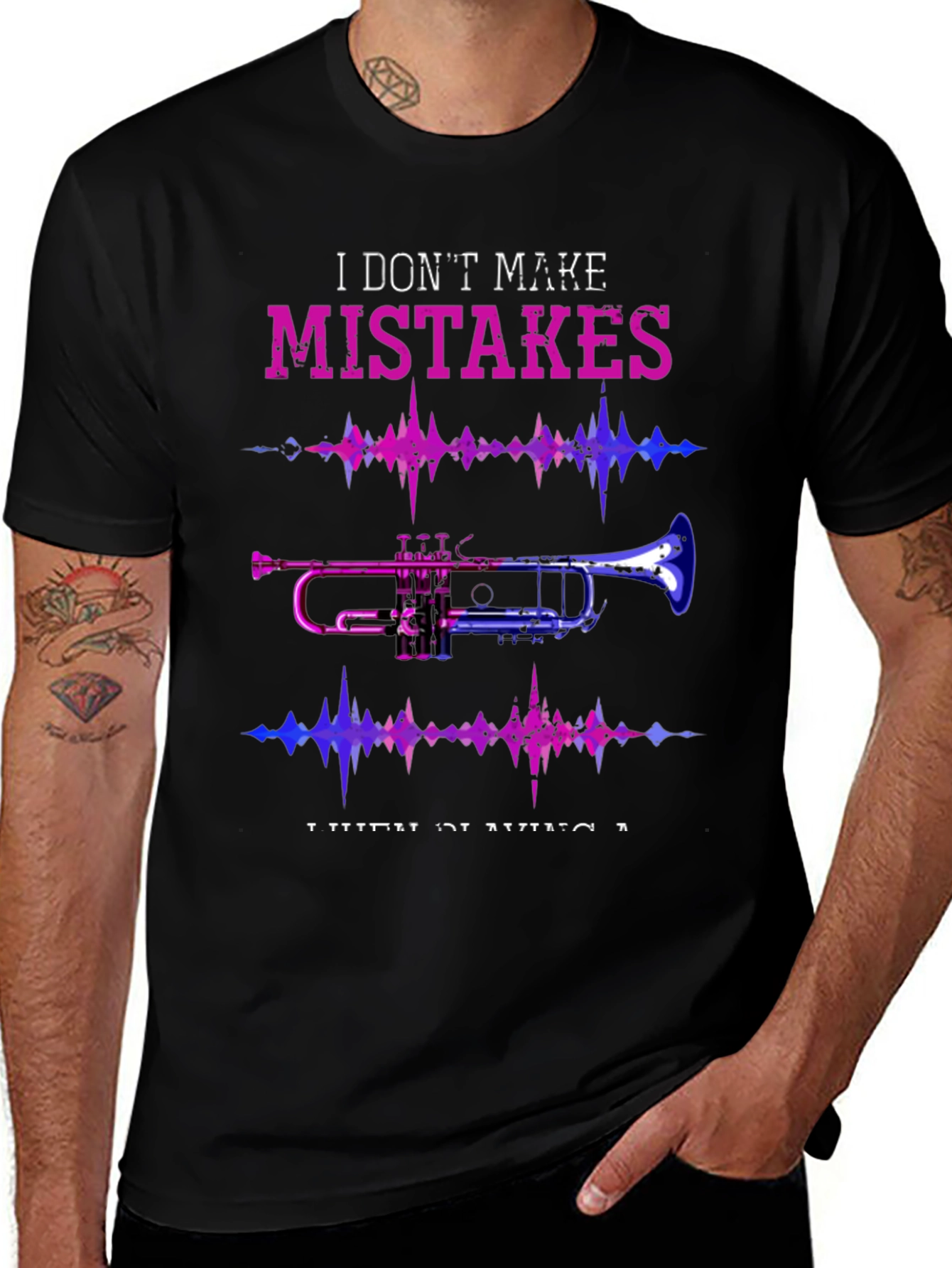 Variant 20 of I Don't Make Mistakes, I Date Them Black T-Shirt