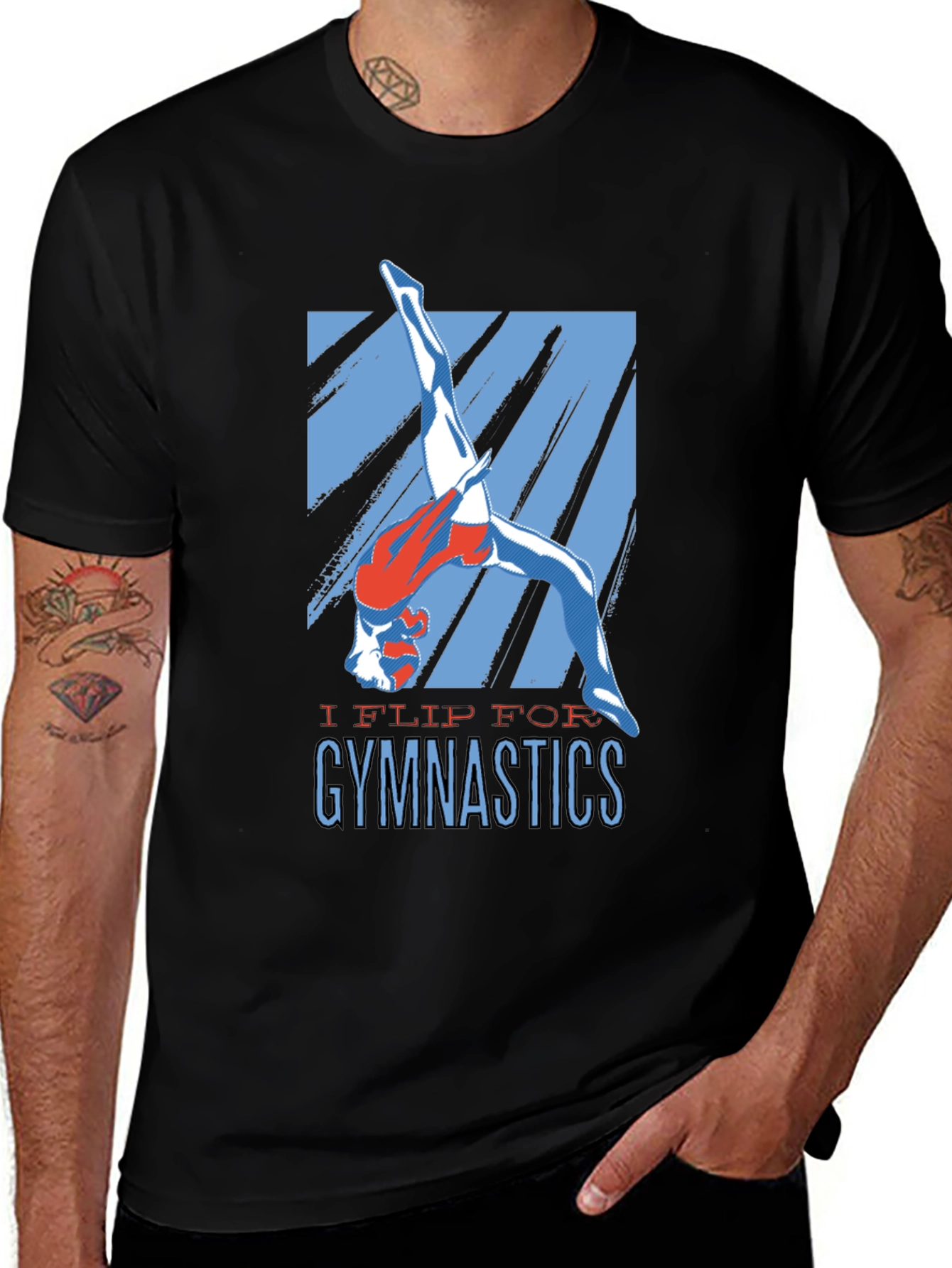 Variant 18 of Gymnastics Flip T-Shirt - Athletic Tee