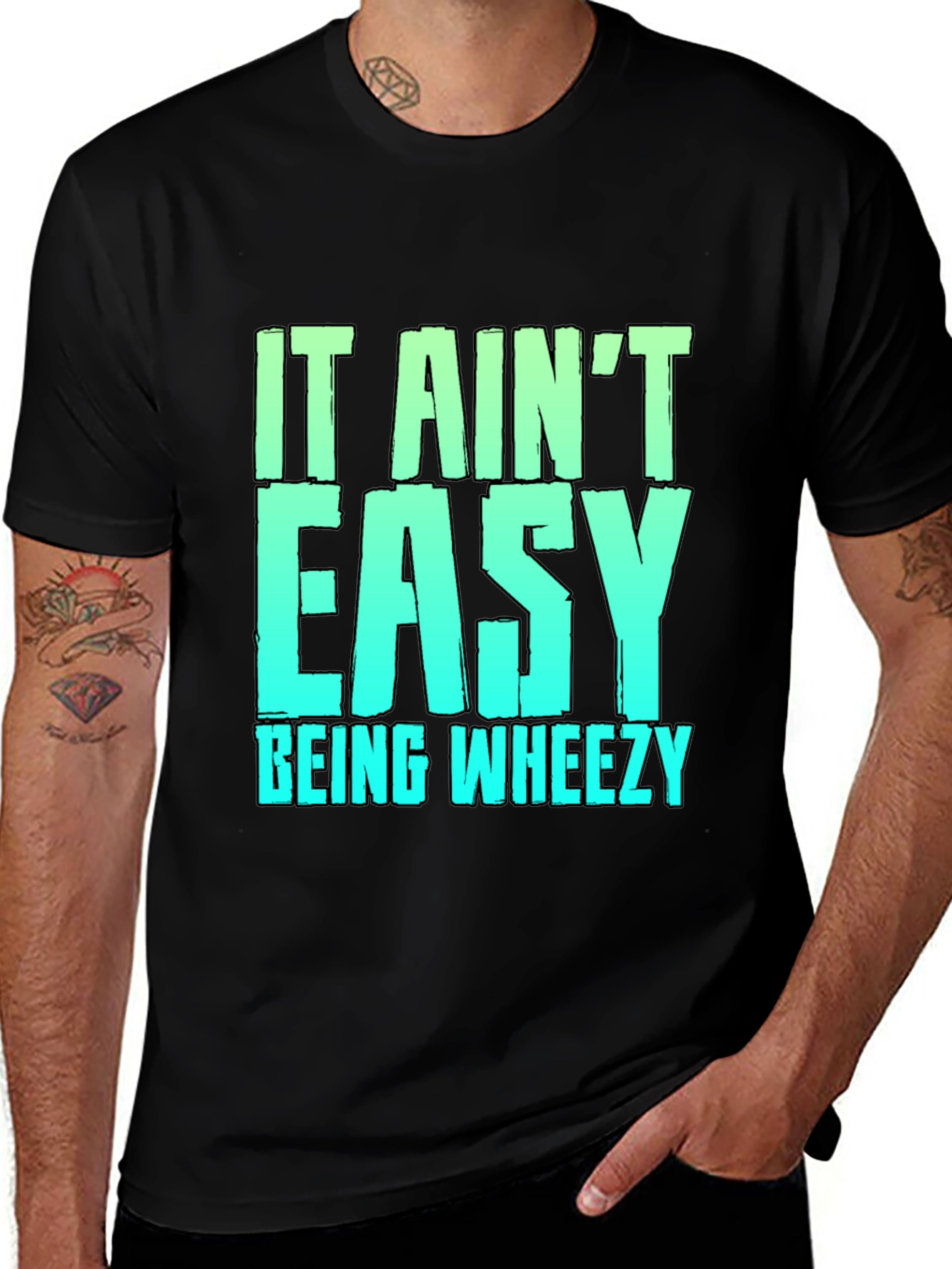 Variant 7 of It Ain't Easy Being Wheezy Funny Graphic T-Shirt