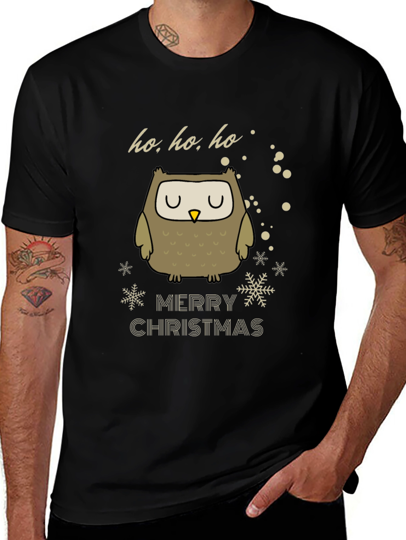 Variant 16 of Festive Owl Christmas T-Shirt