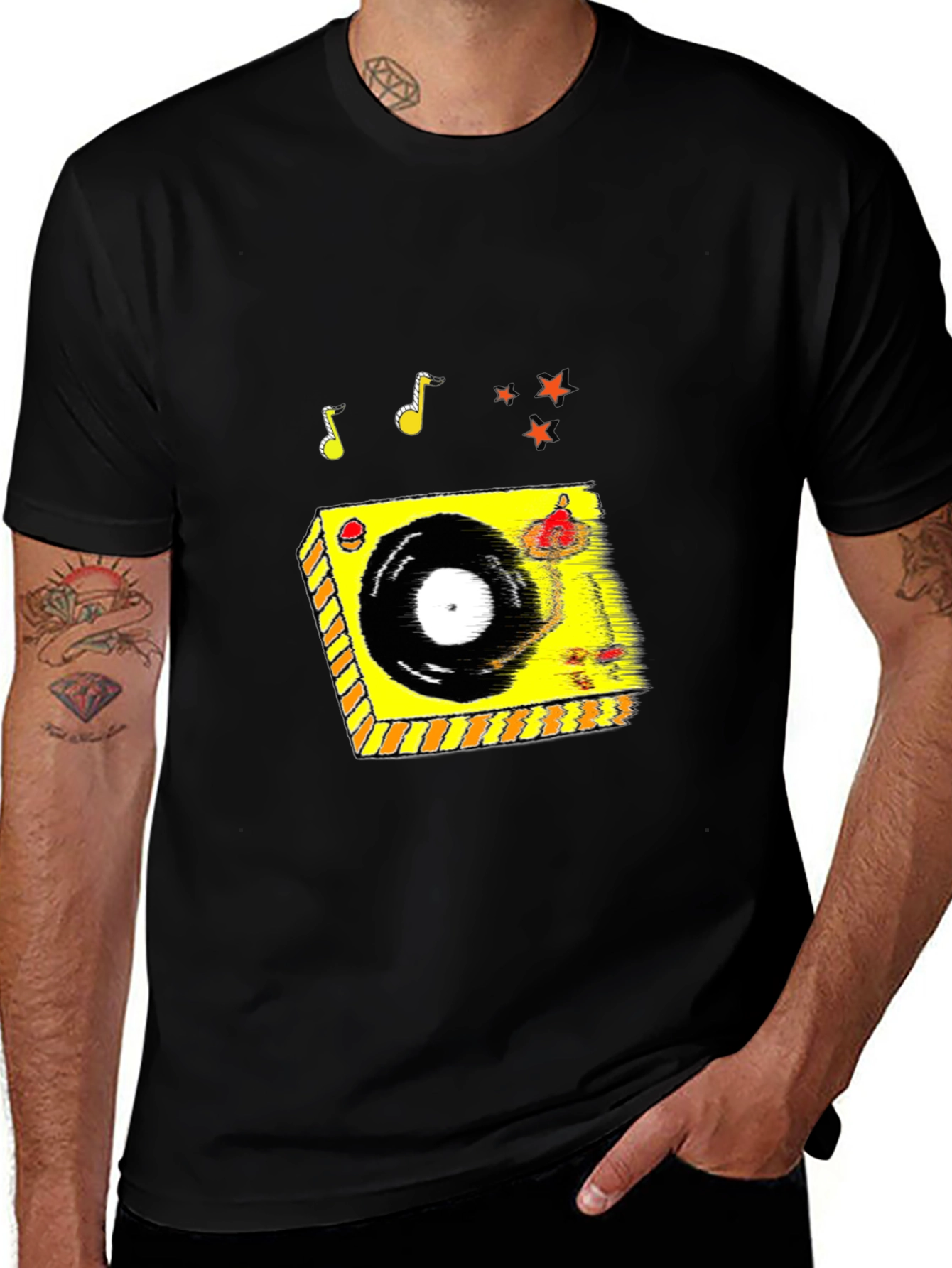 Variant 21 of DJ Turntable Graphic T-Shirt - Cool Music Lover Tee