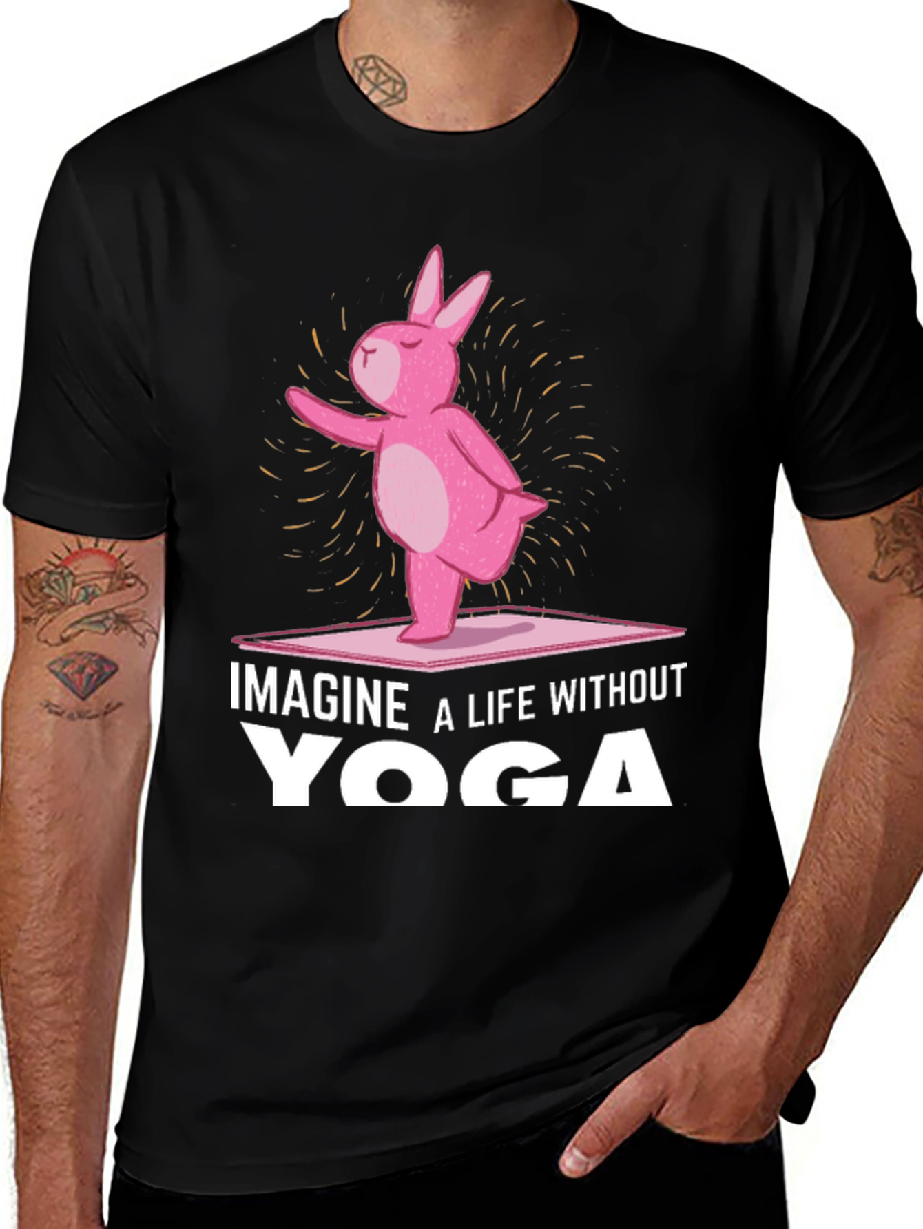 Variant 29 of Imagine Yoga Funny Bunny T-Shirt