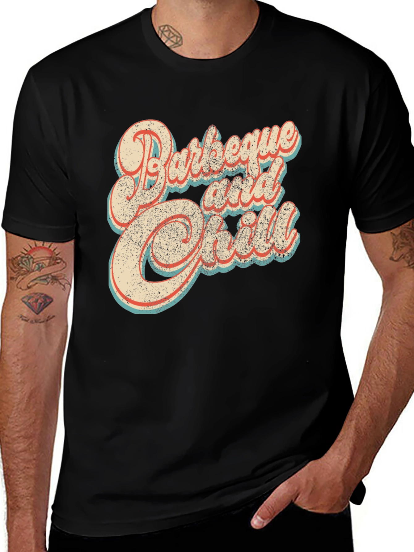 Variant 14 of Barbeque and Chill Graphic T-Shirt