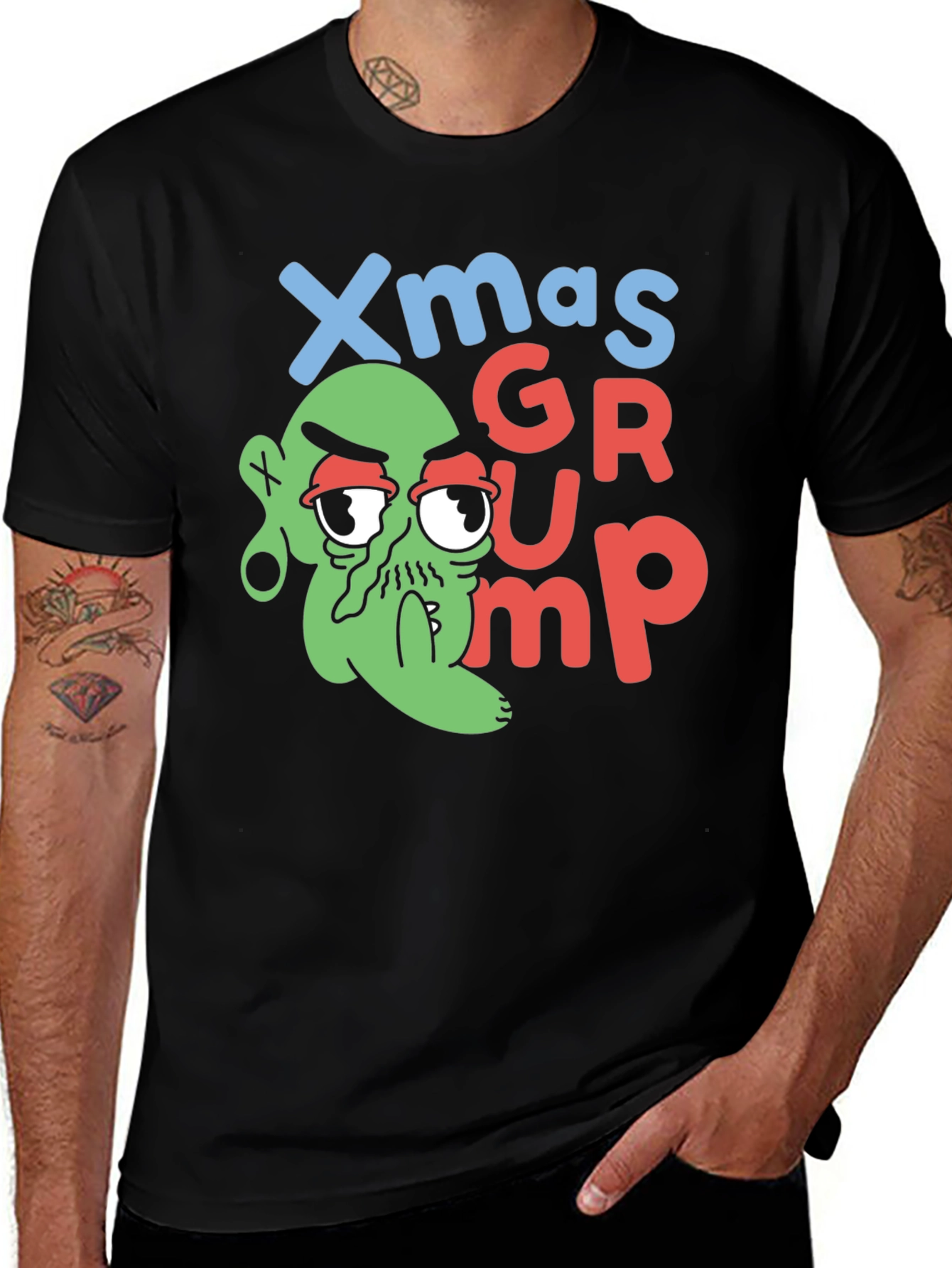 Xmas Grump Tee - Holiday Humor Shirt