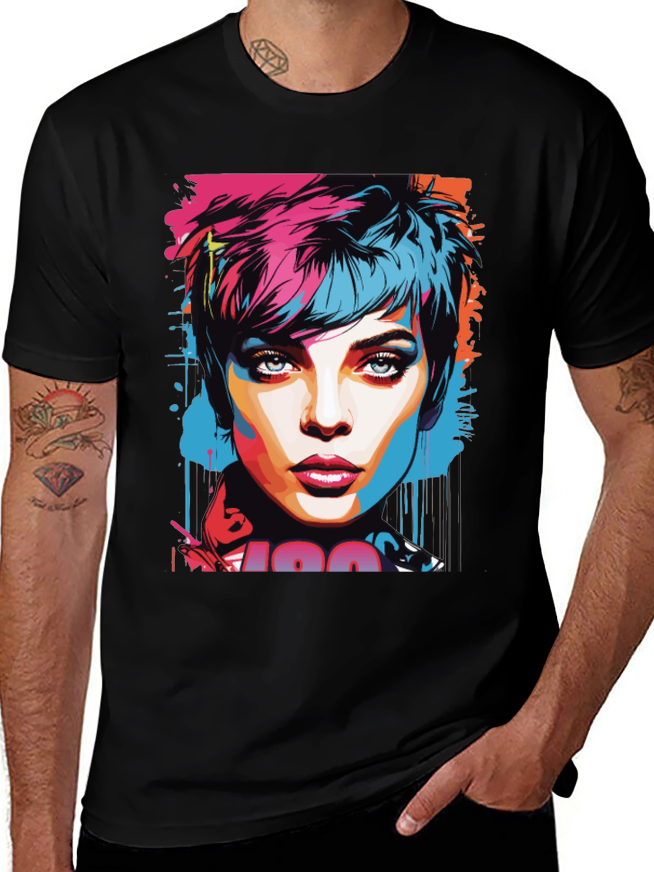 Variant 16 of Pop Art Woman's Portrait Graphic T-Shirt