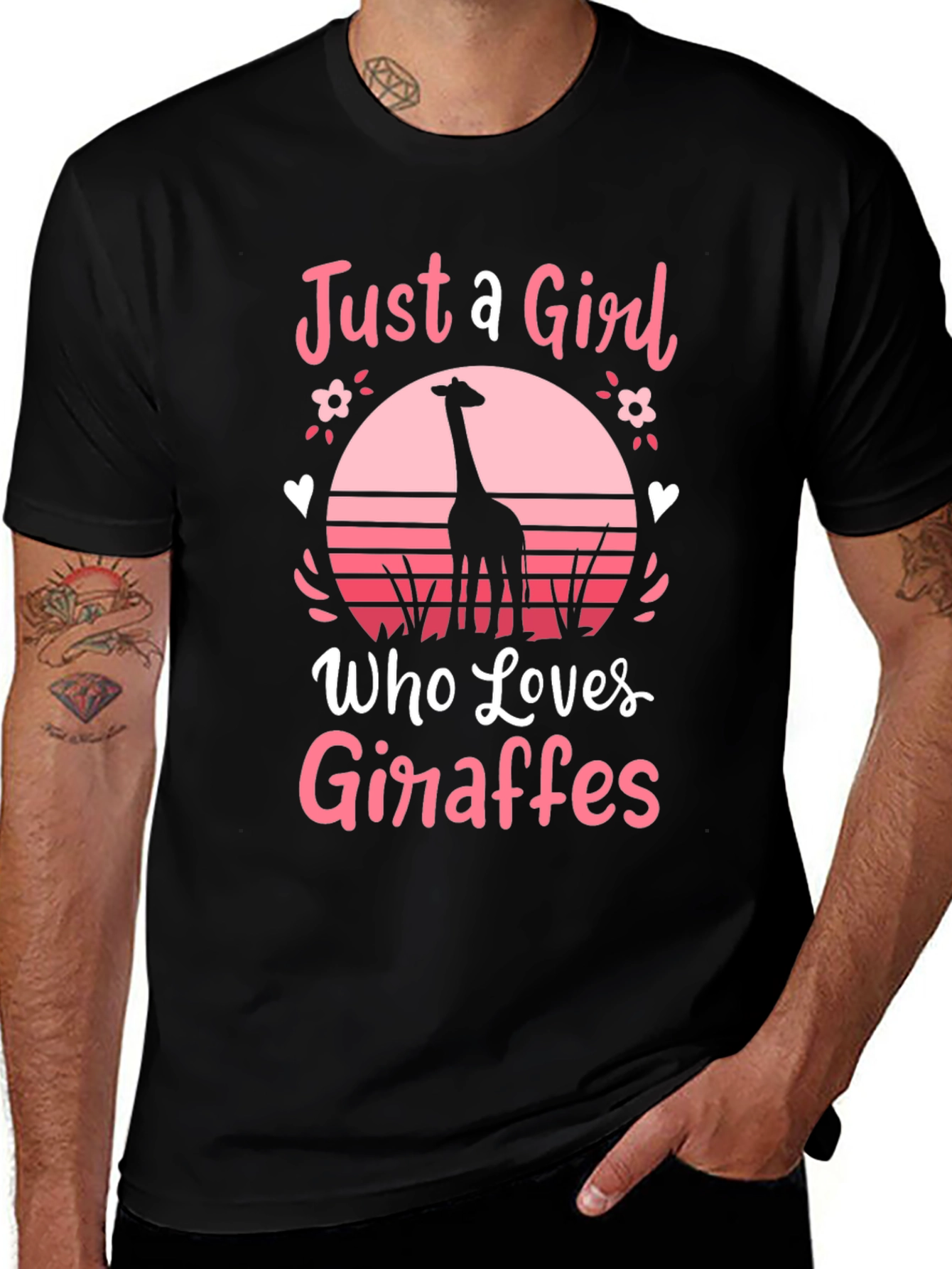 Variant 30 of Just a Girl Who Loves Giraffes T-Shirt