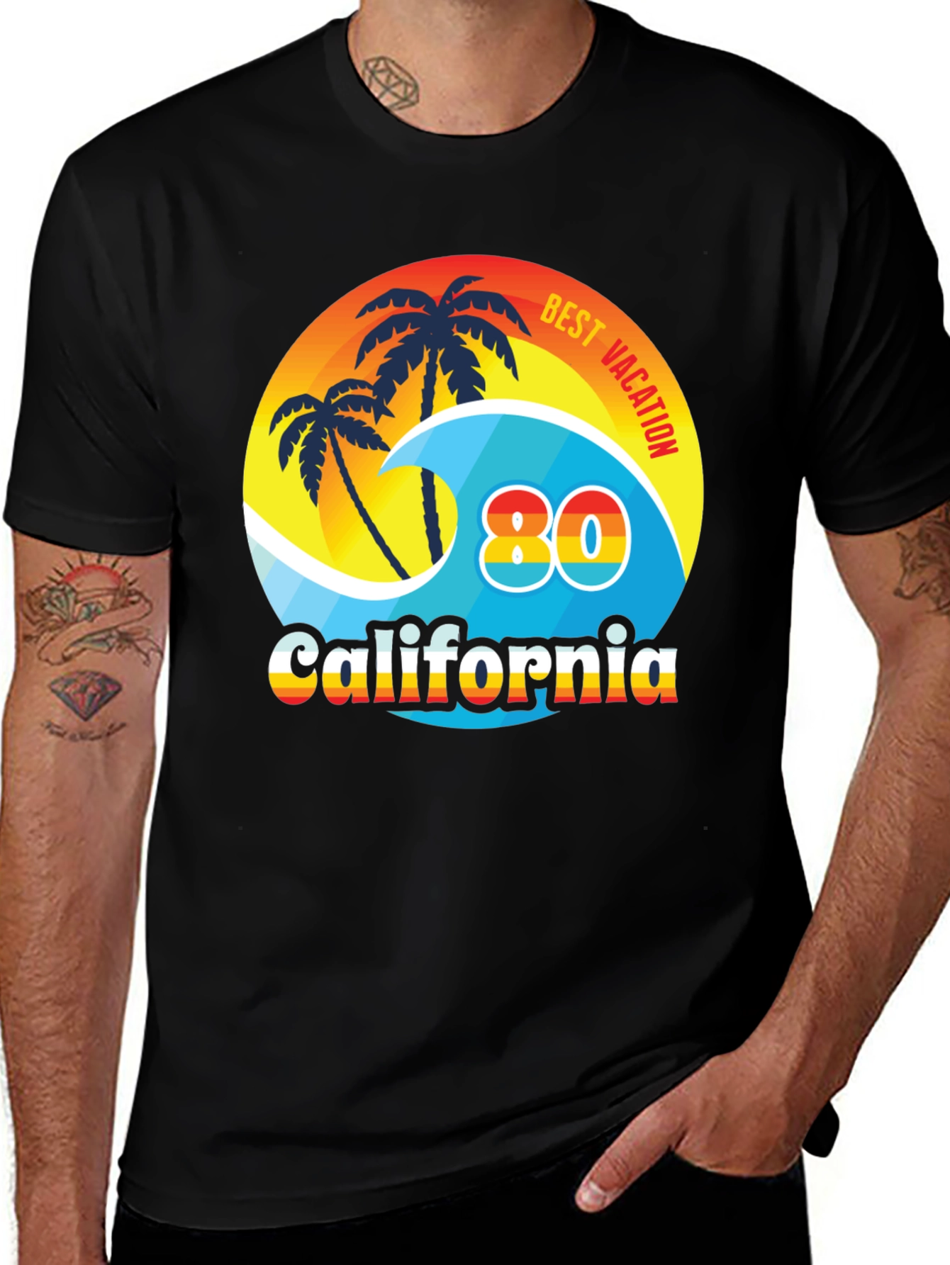 Variant 7 of California 80's Best Vacation T-Shirt