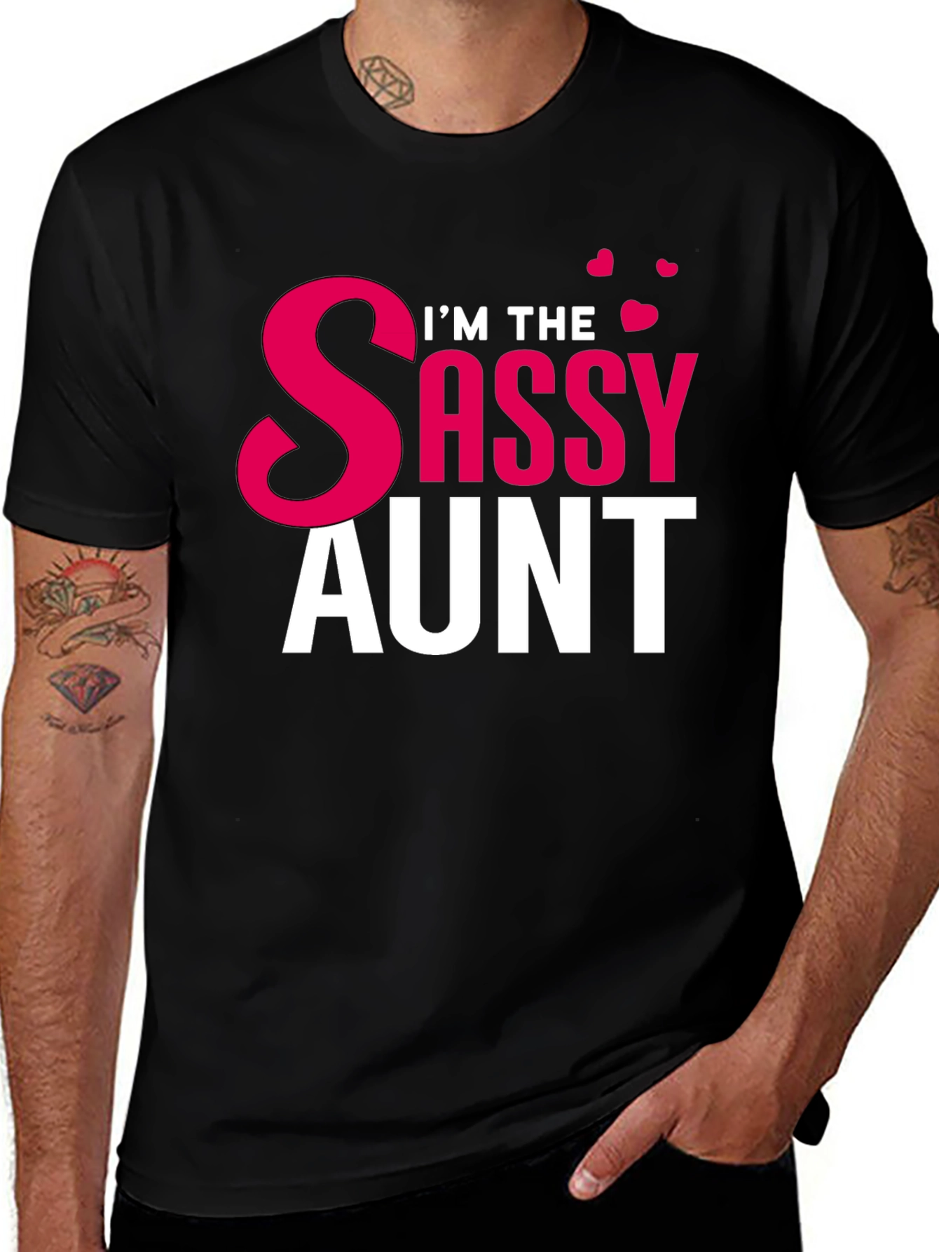 Variant 6 of Sassy Aunt T-Shirt - Fun Family Tee