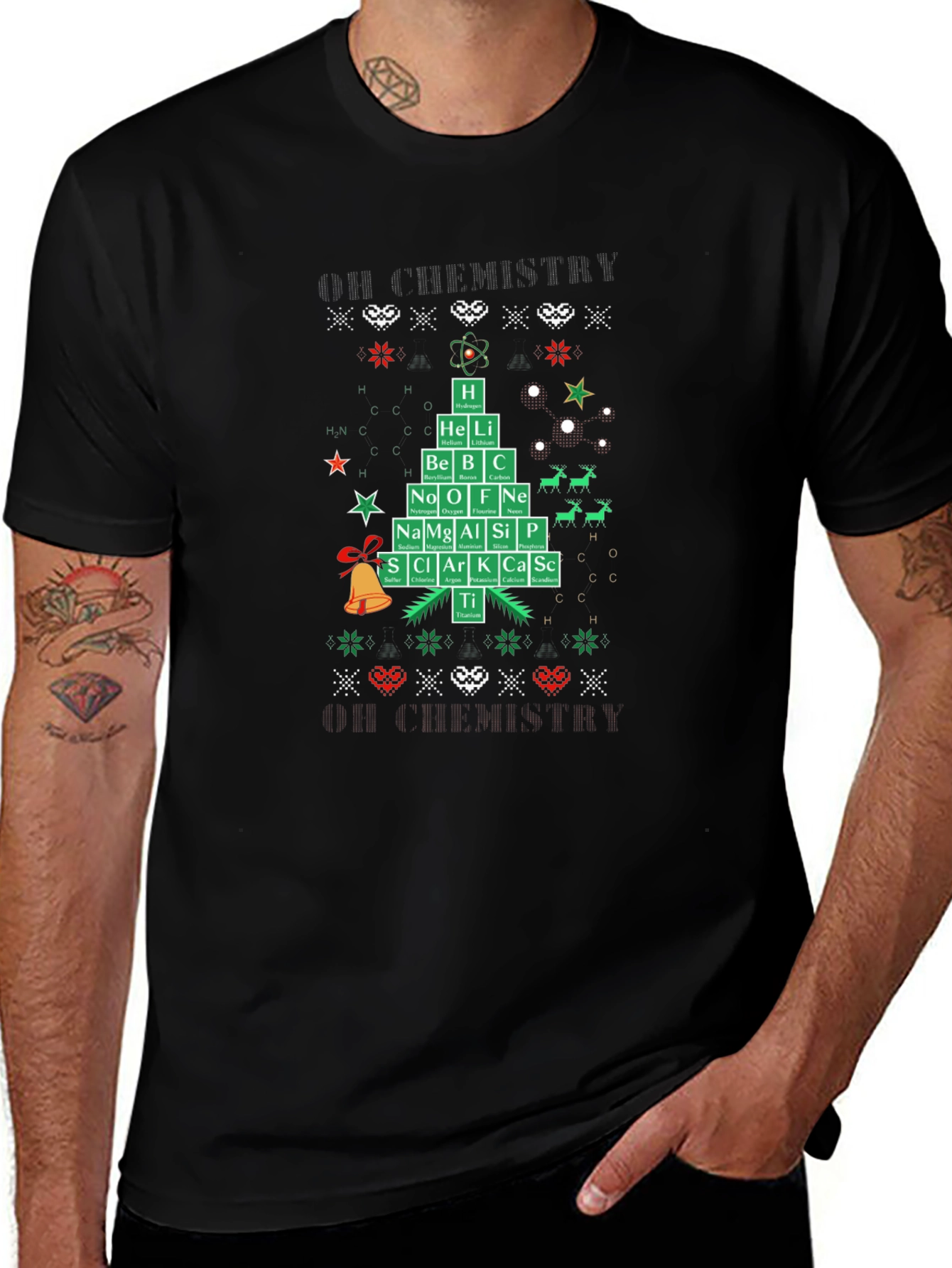 Chemistry Christmas Tree T-Shirt