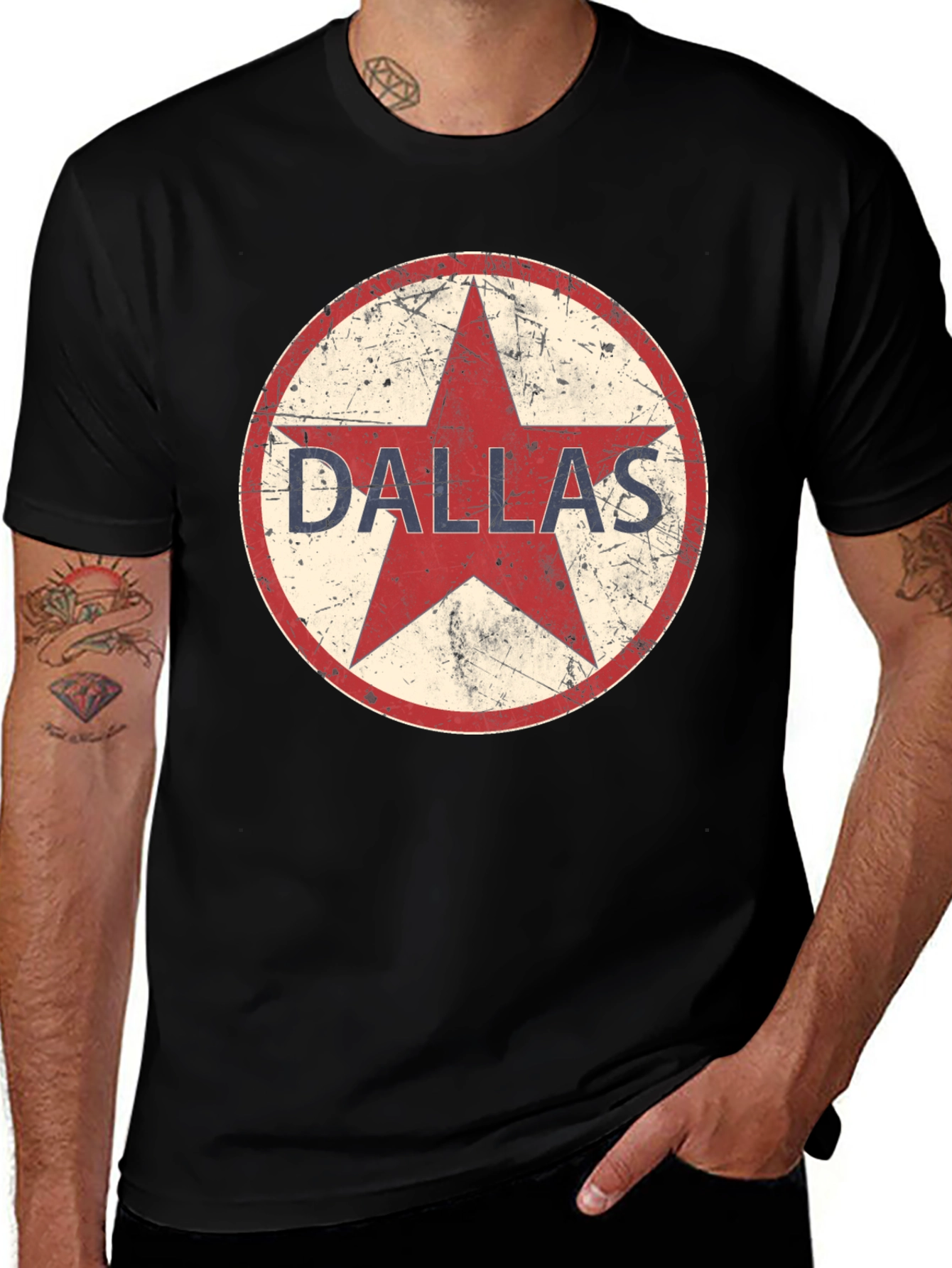 Dallas Star Graphic Tee - Vintage Style