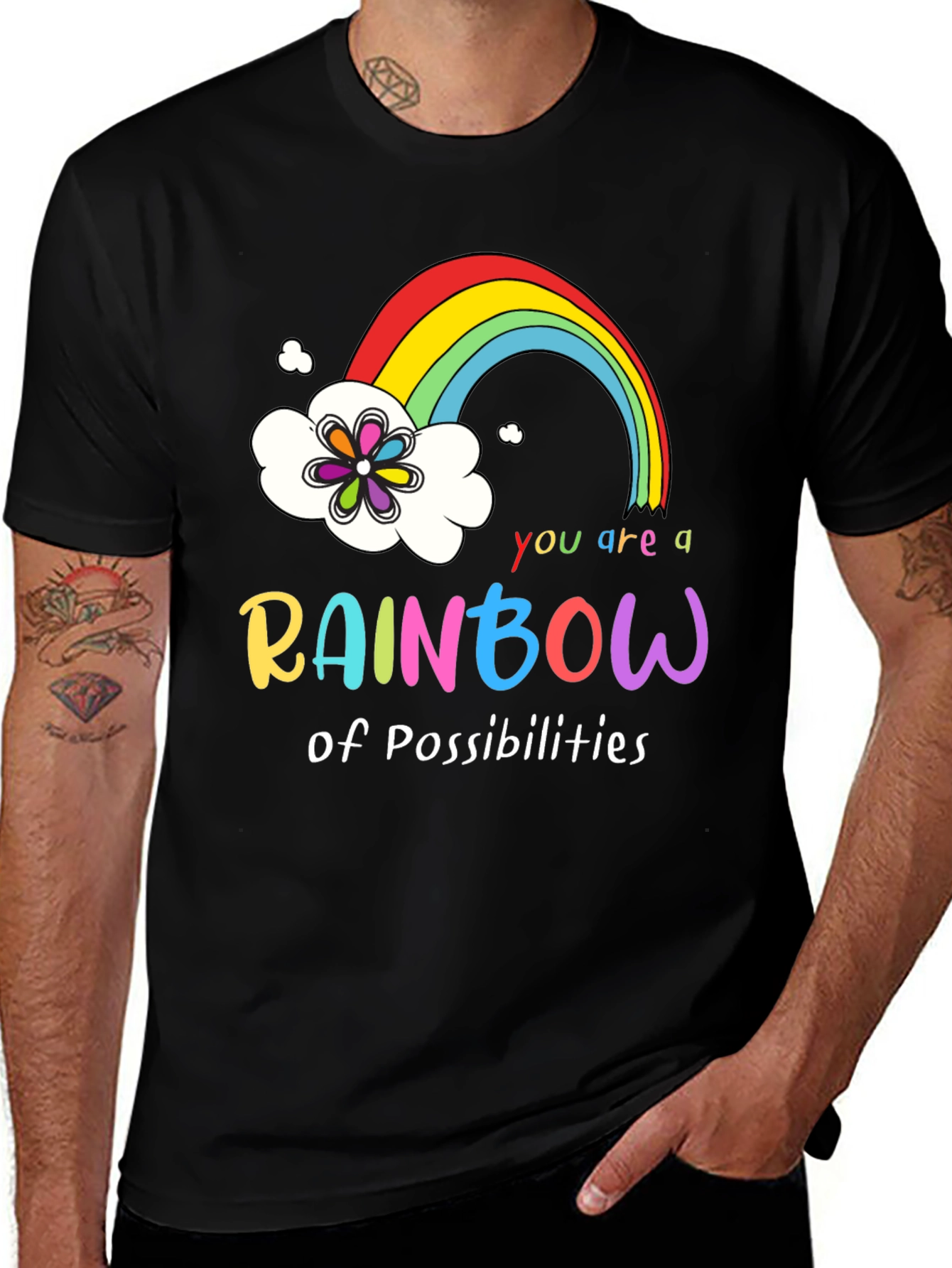Variant 7 of Rainbow of Possibilities Graphic Tee