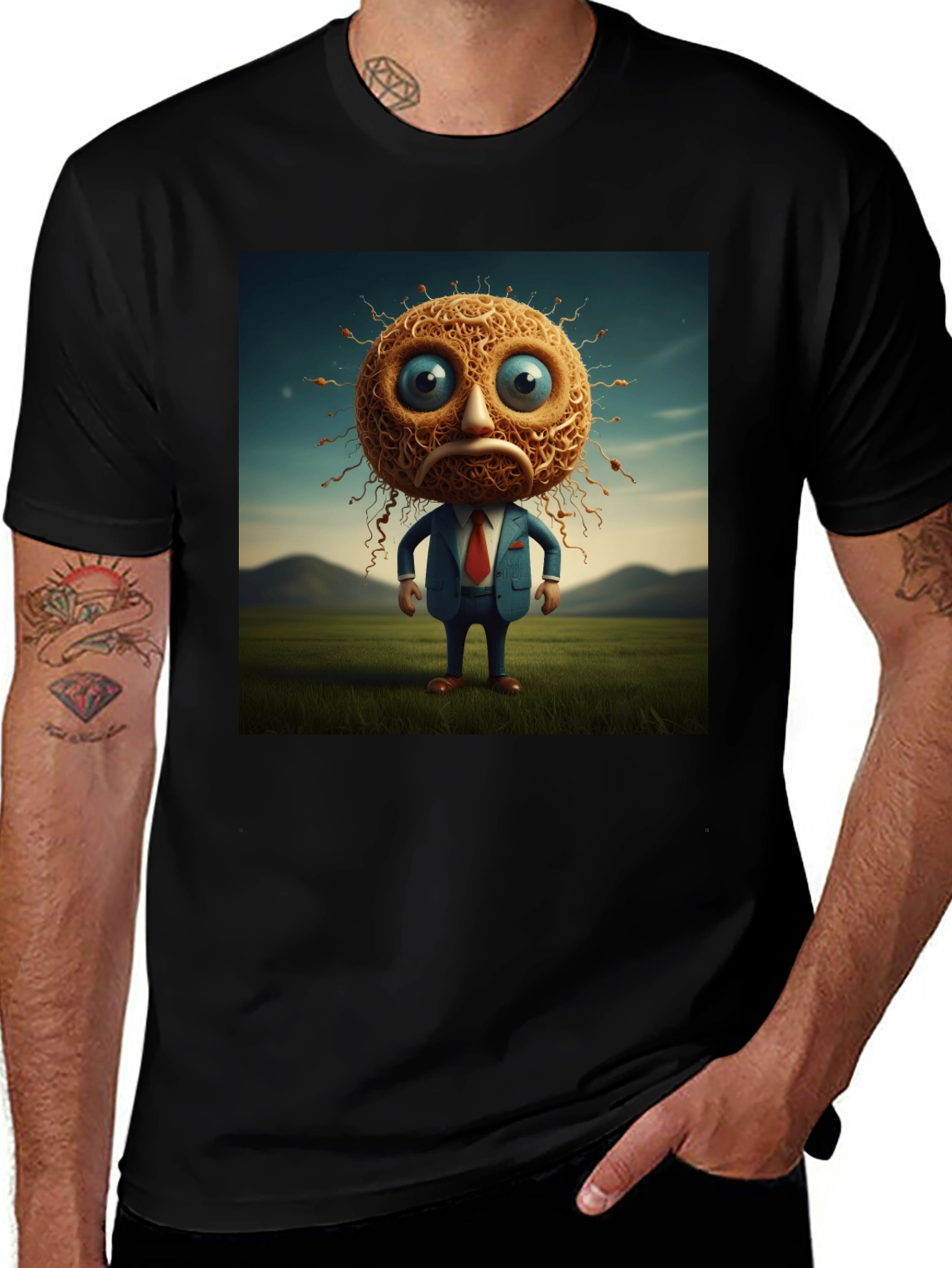 Unique Cartoon Character Graphic T-Shirt