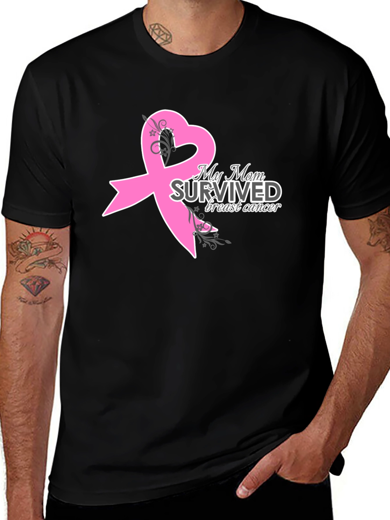 Variant 8 of My Mom Survived Breast Cancer T-Shirt
