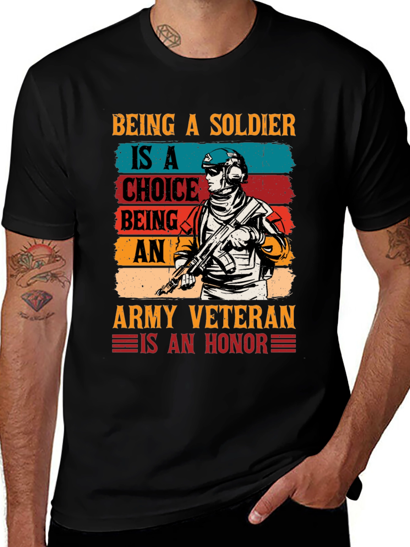 Variant 26 of Army Veteran Choice T-Shirt