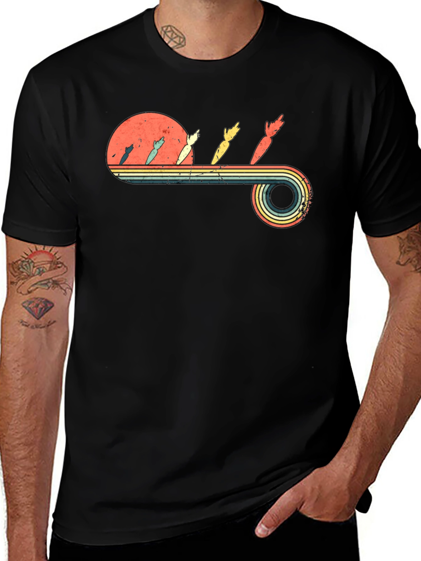 Retro Carrots T-Shirt - Vintage Style Graphic Tee