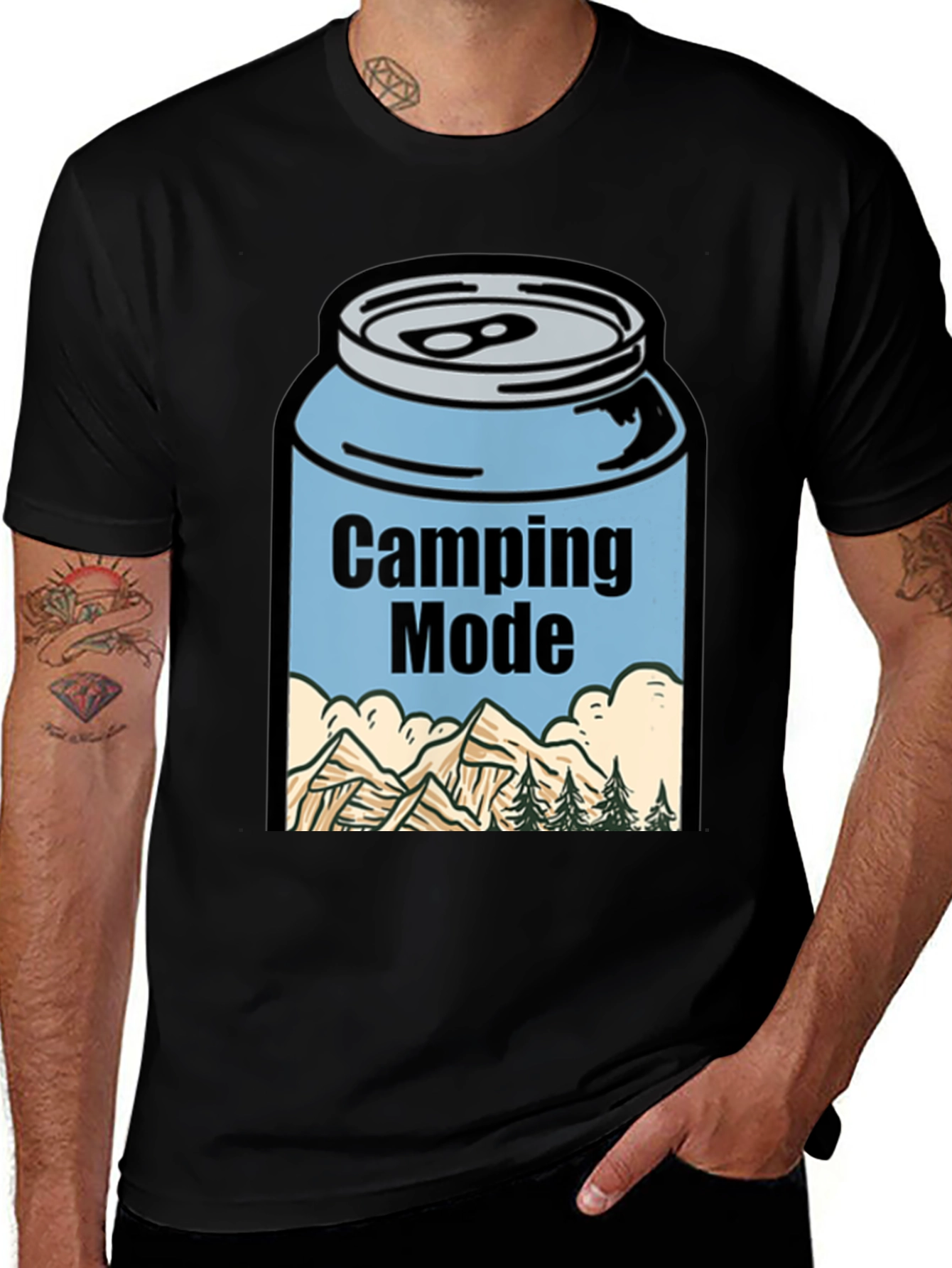 Variant 21 of Camping Mode Graphic Tee - Adventure Ready