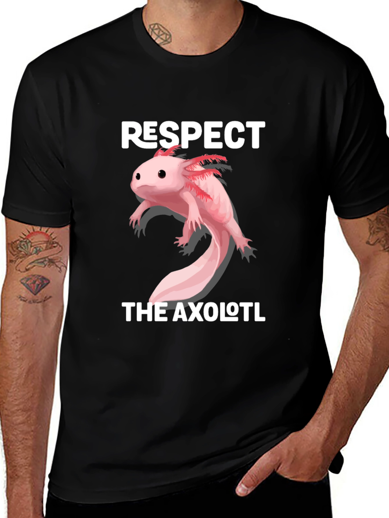 Variant 20 of Respect the Axolotl Graphic T-Shirt