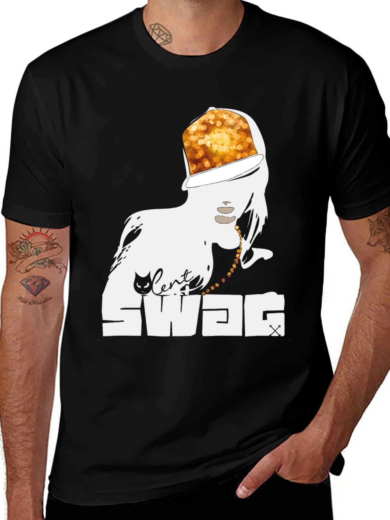 Variant 17 of Cool "Silent Swag" Graphic Tee