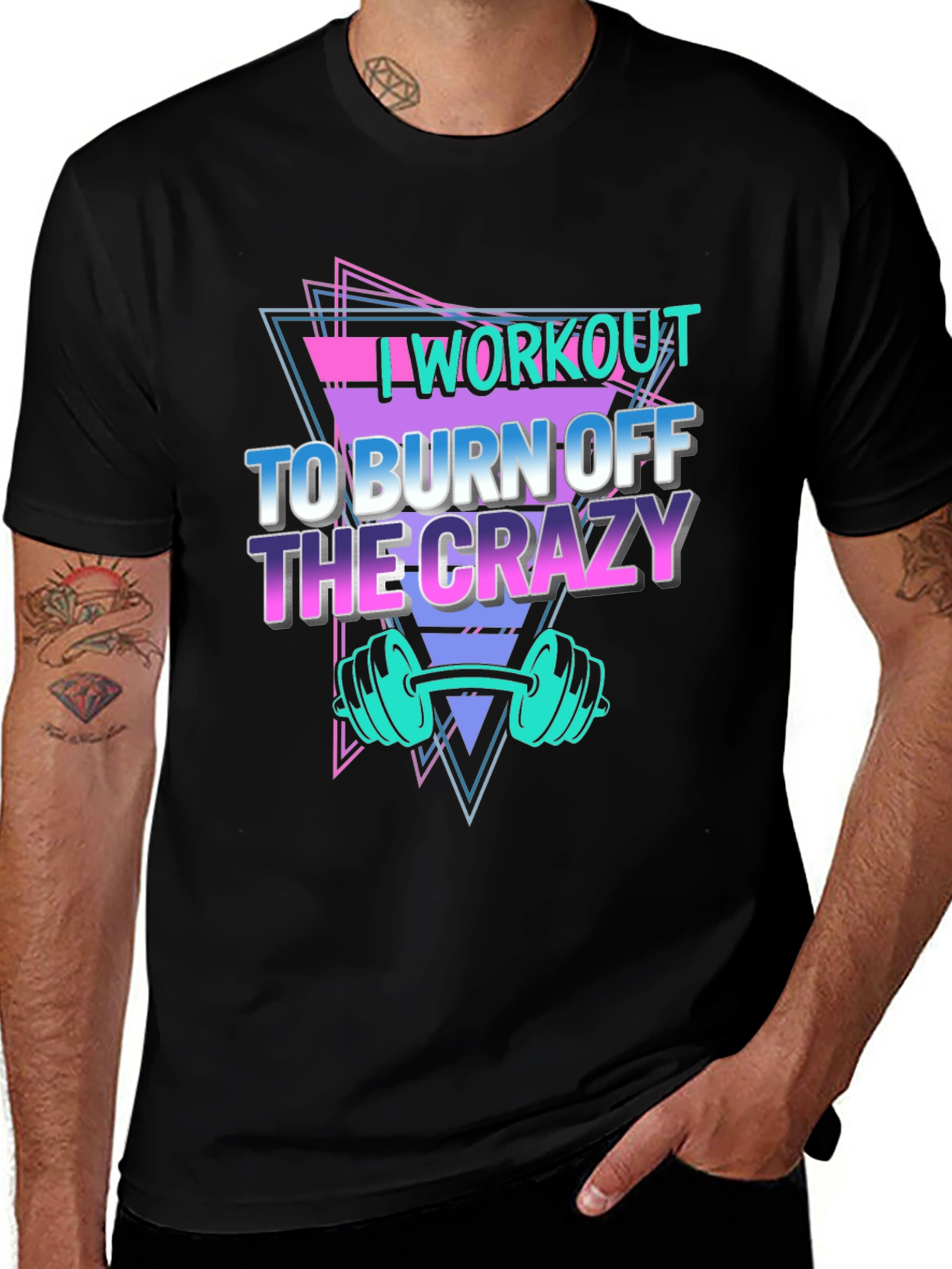 Variant 22 of Workout to Burn Off the Crazy Graphic T-Shirt