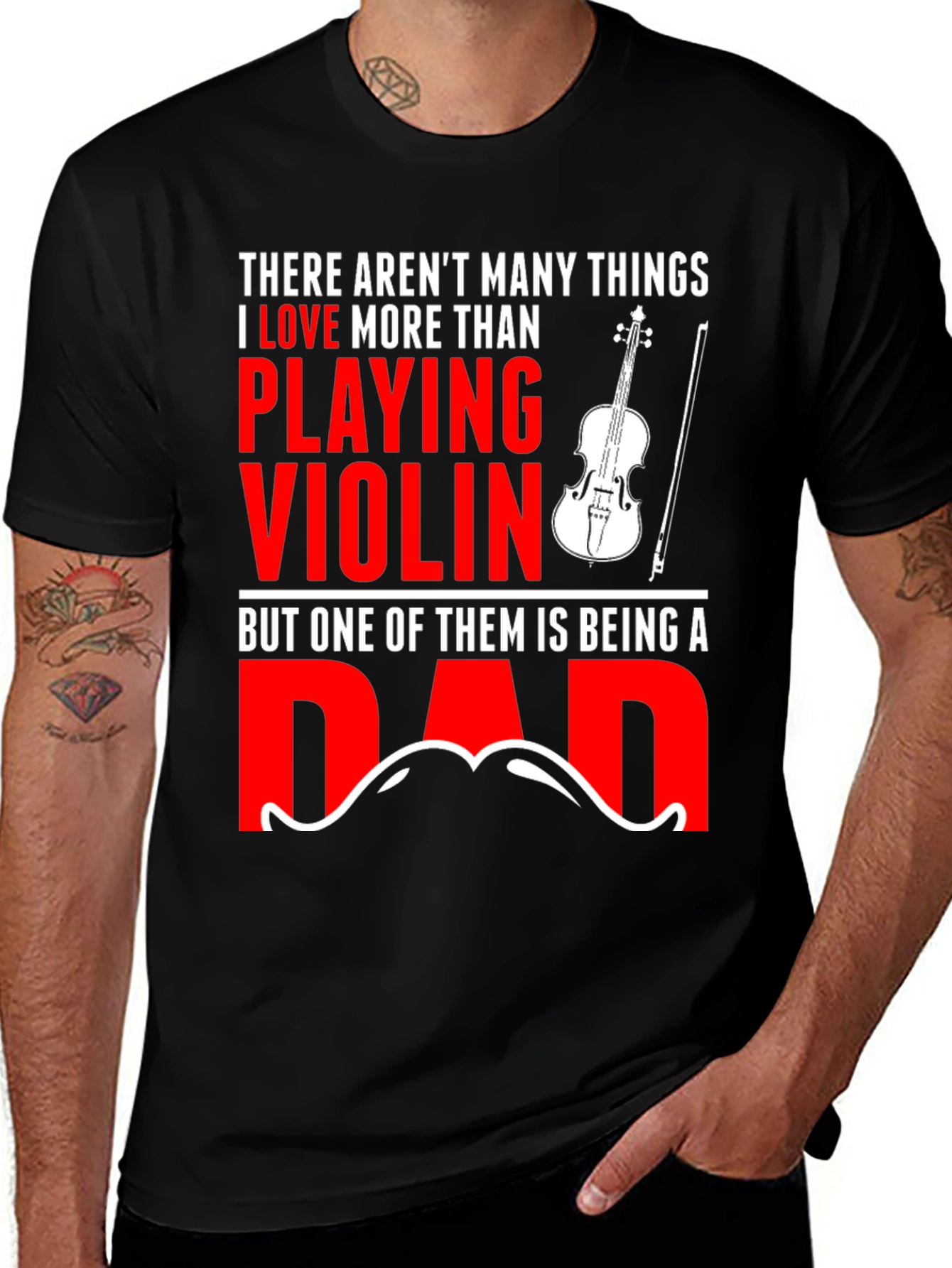 Variant 3 of Violin Dad T-Shirt: Music Lover's Gift