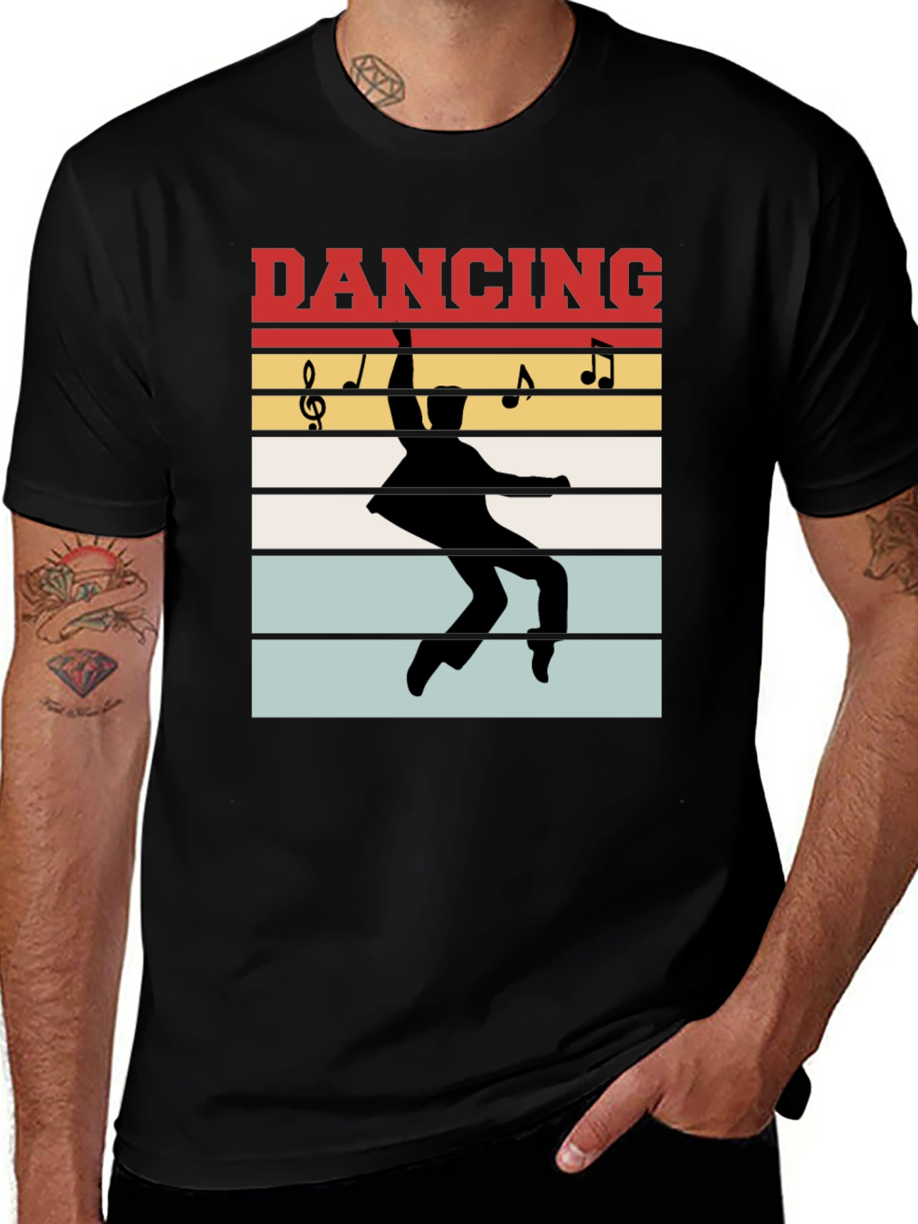 Variant 17 of Retro Dancing Silhouette Graphic Tee