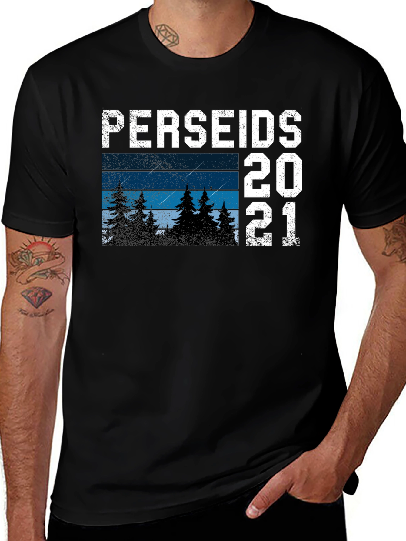 Perseids 2021 Meteor Shower Graphic Tee